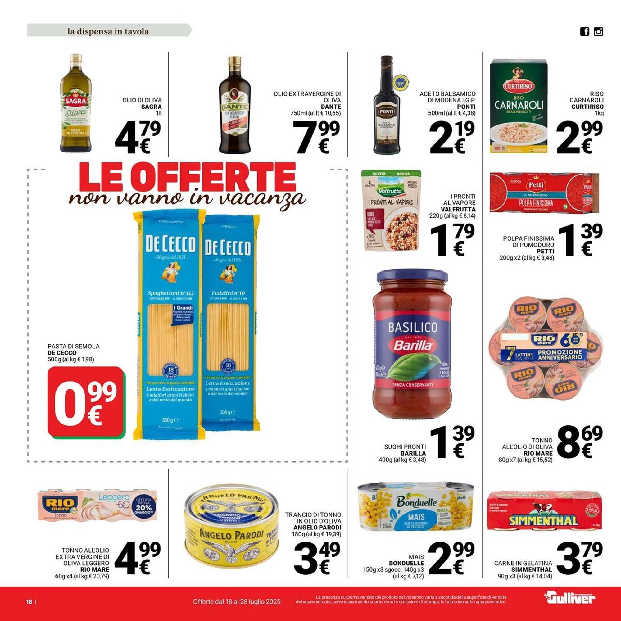 Volantino Supermercati Gulliver (2025-07-18 - 2025-07-28)
