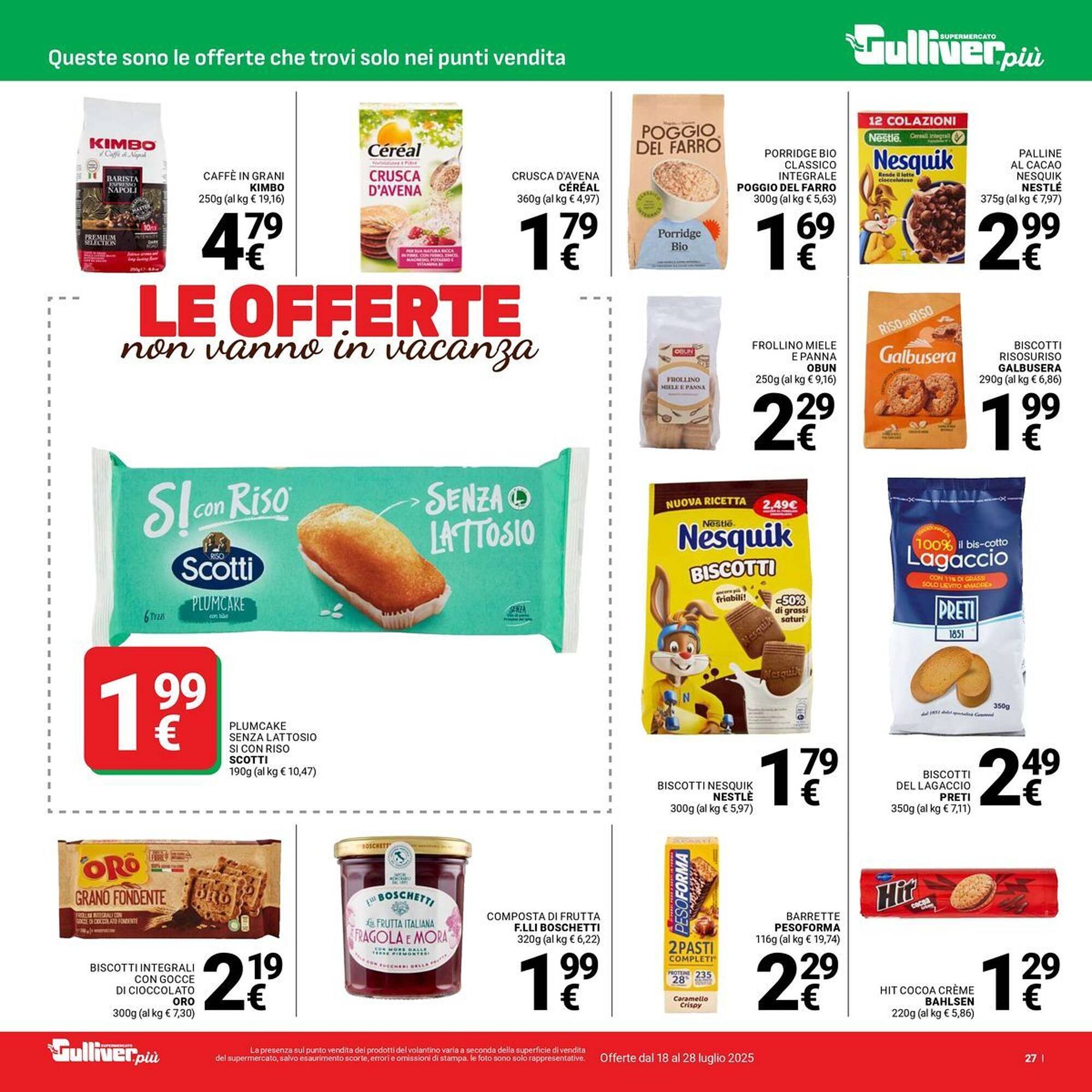 Volantino Supermercati Gulliver (2025-07-18 - 2025-07-28)
