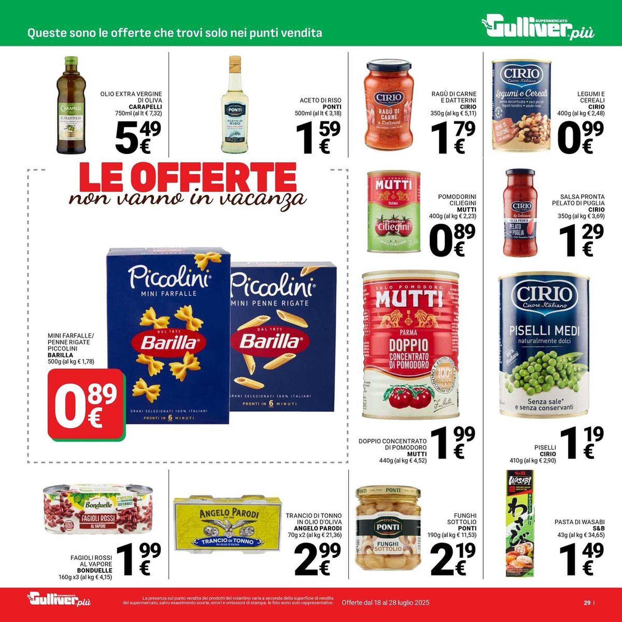 Volantino Supermercati Gulliver (2025-07-18 - 2025-07-28)