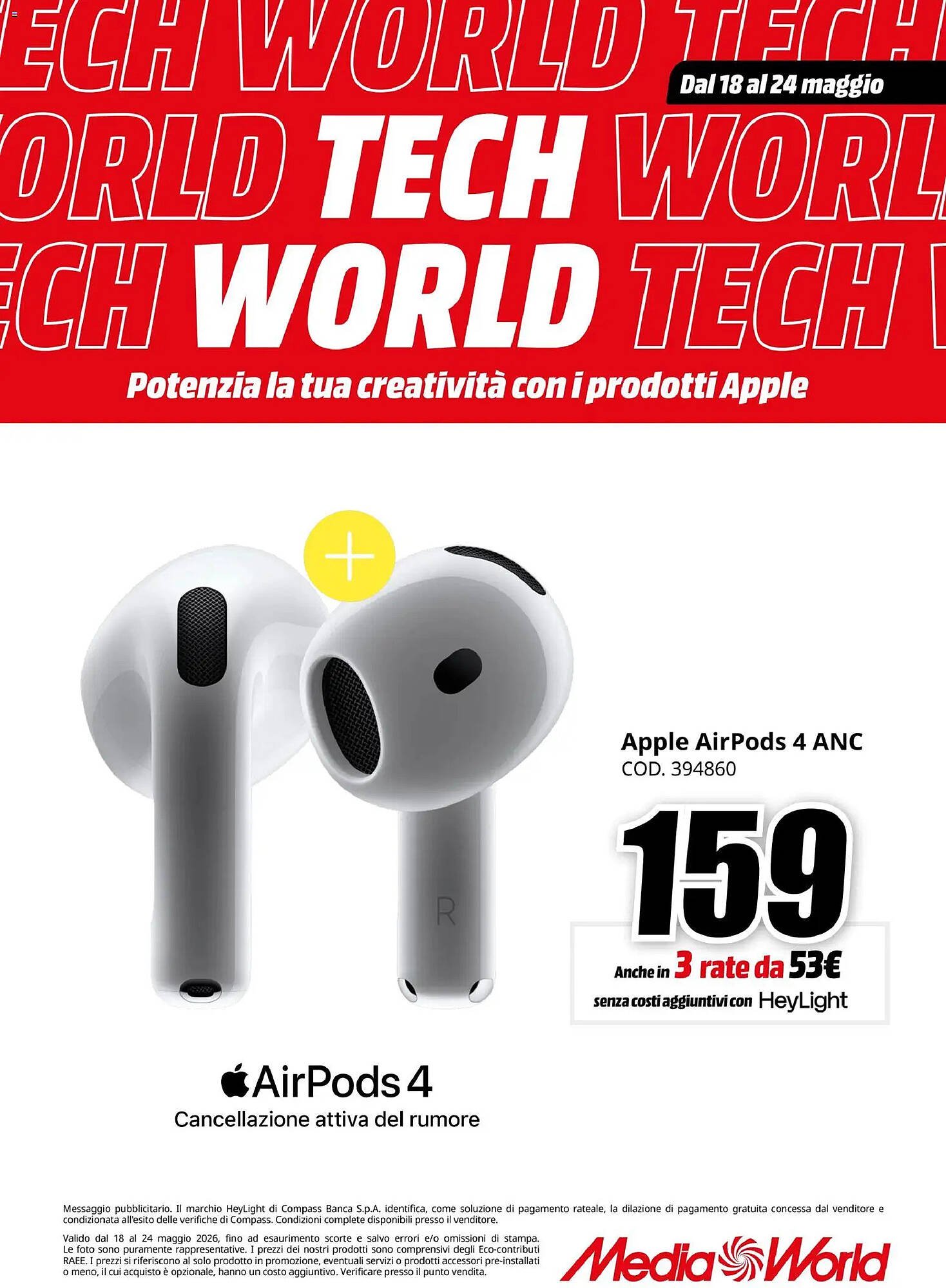 Volantino MediaWorld (2026-05-18 - 2026-05-24)
