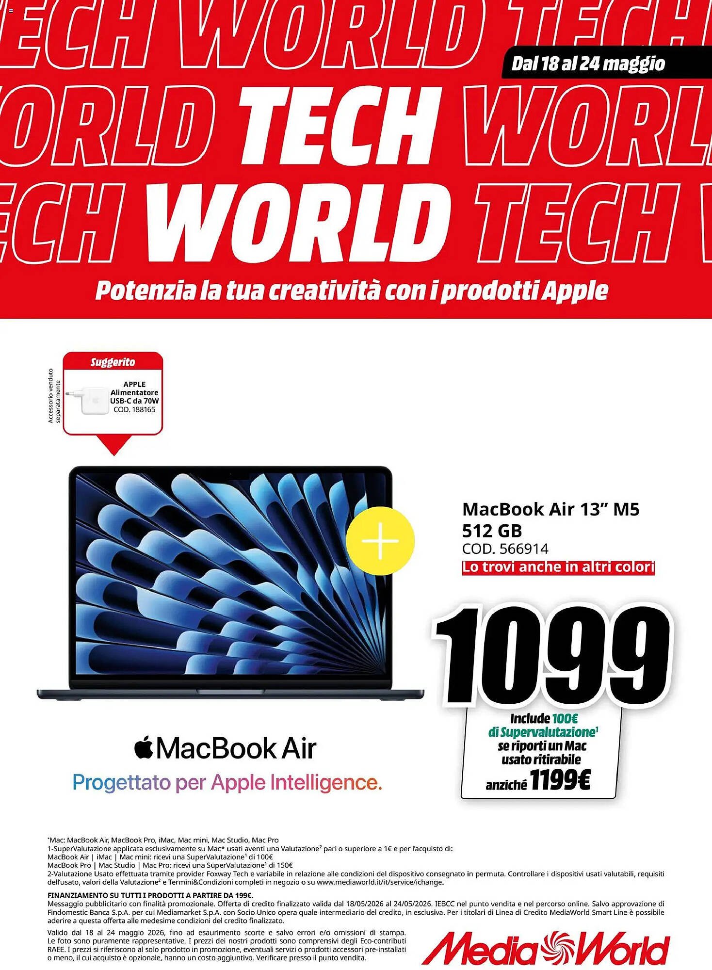 Volantino MediaWorld (2026-05-18 - 2026-05-24)