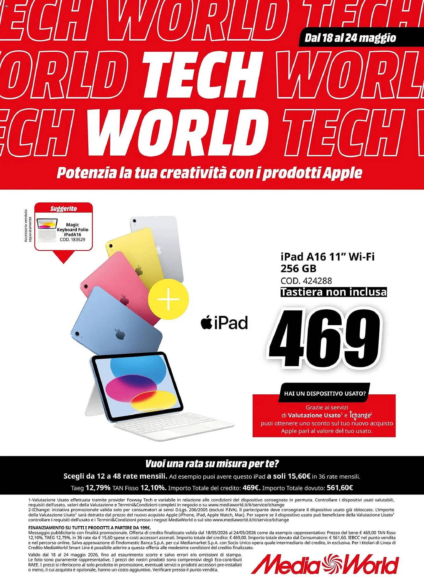 Volantino MediaWorld (2026-05-18 - 2026-05-24)
