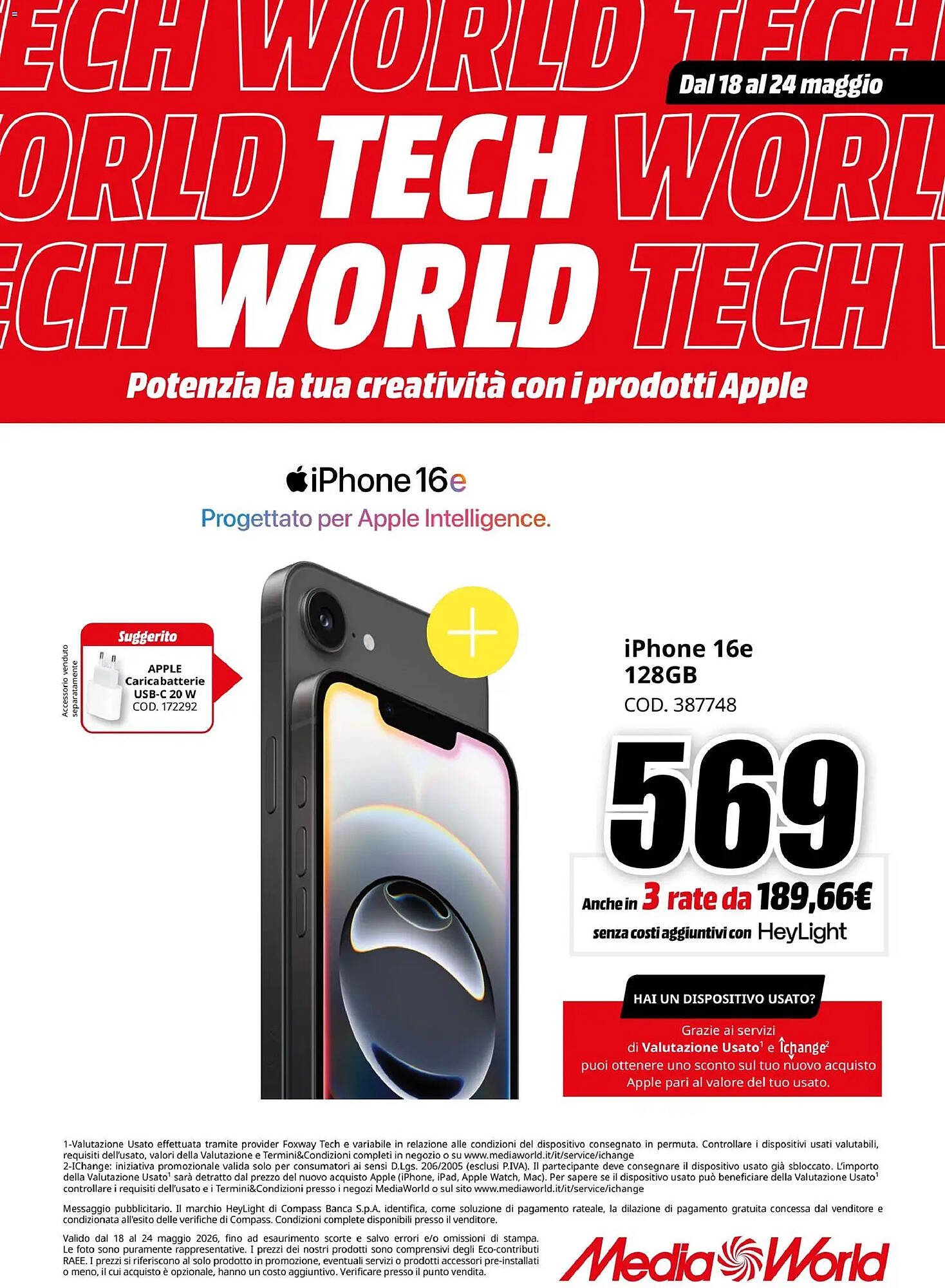 Volantino MediaWorld (2026-05-18 - 2026-05-24)