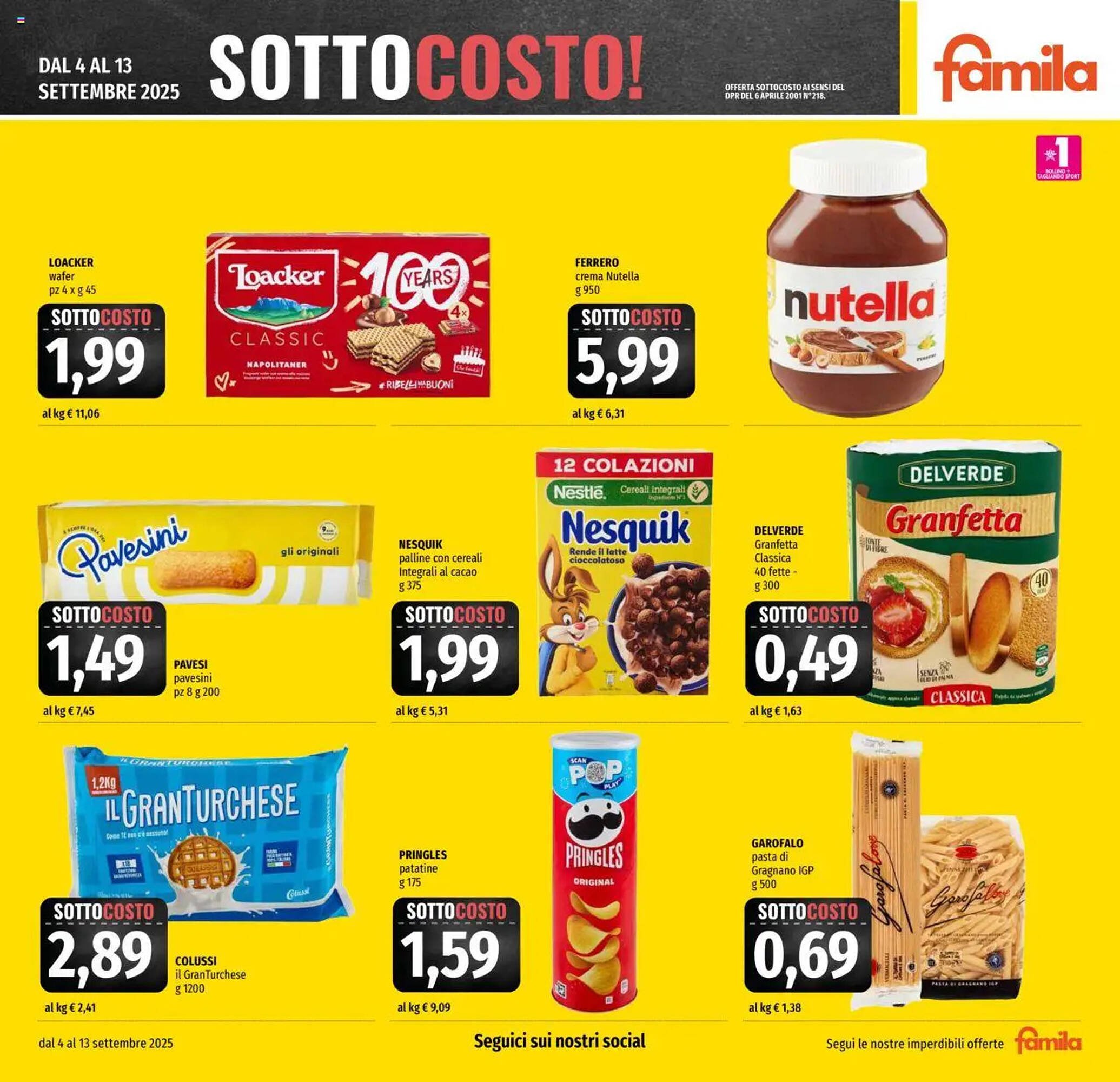 Volantino Famila (2025-09-04 - 2025-09-17)