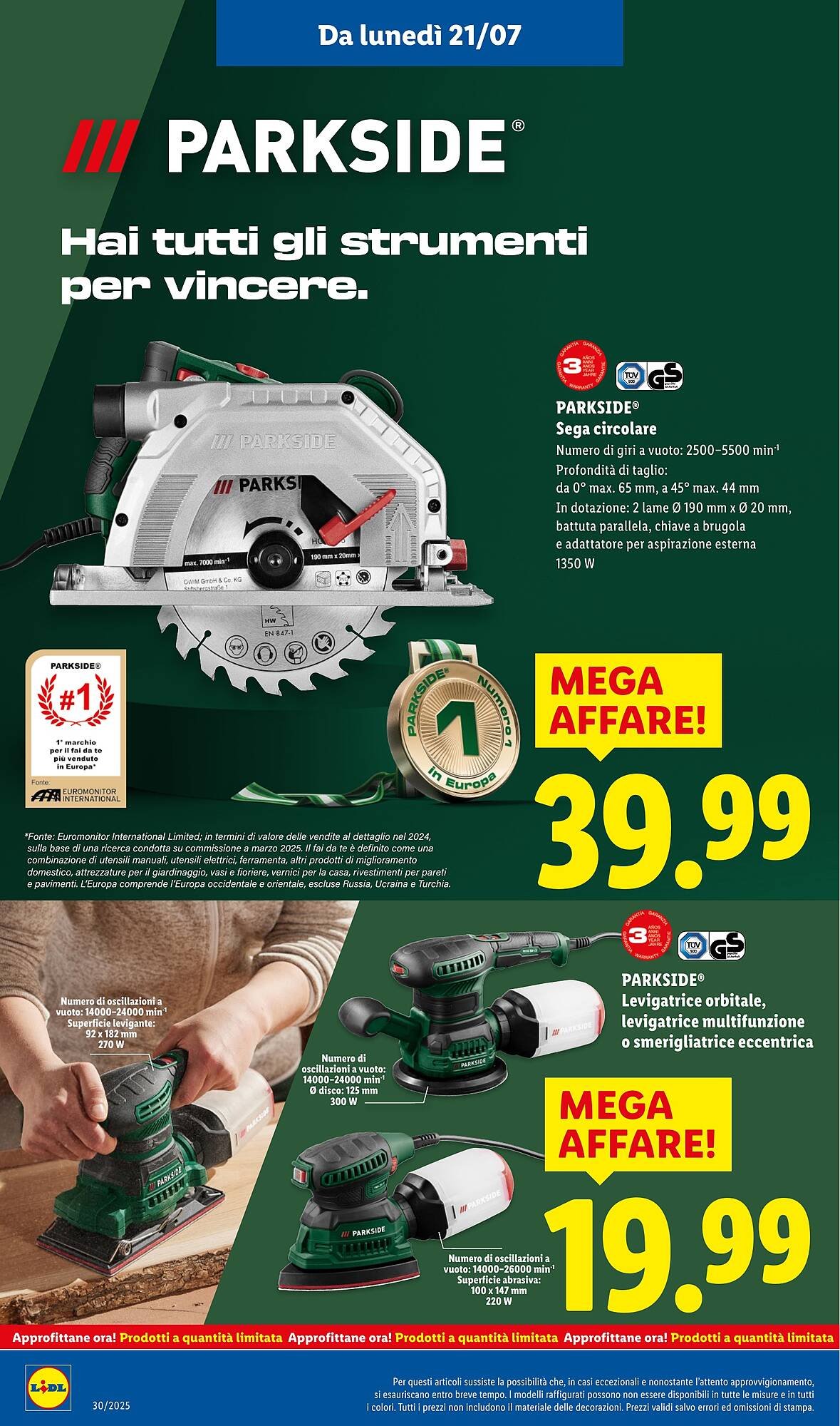 Volantino Lidl (2025-07-21 - 2025-07-27)