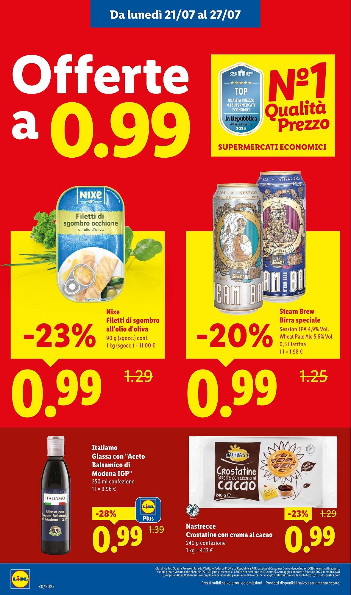 Volantino Lidl (2025-07-21 - 2025-07-27)