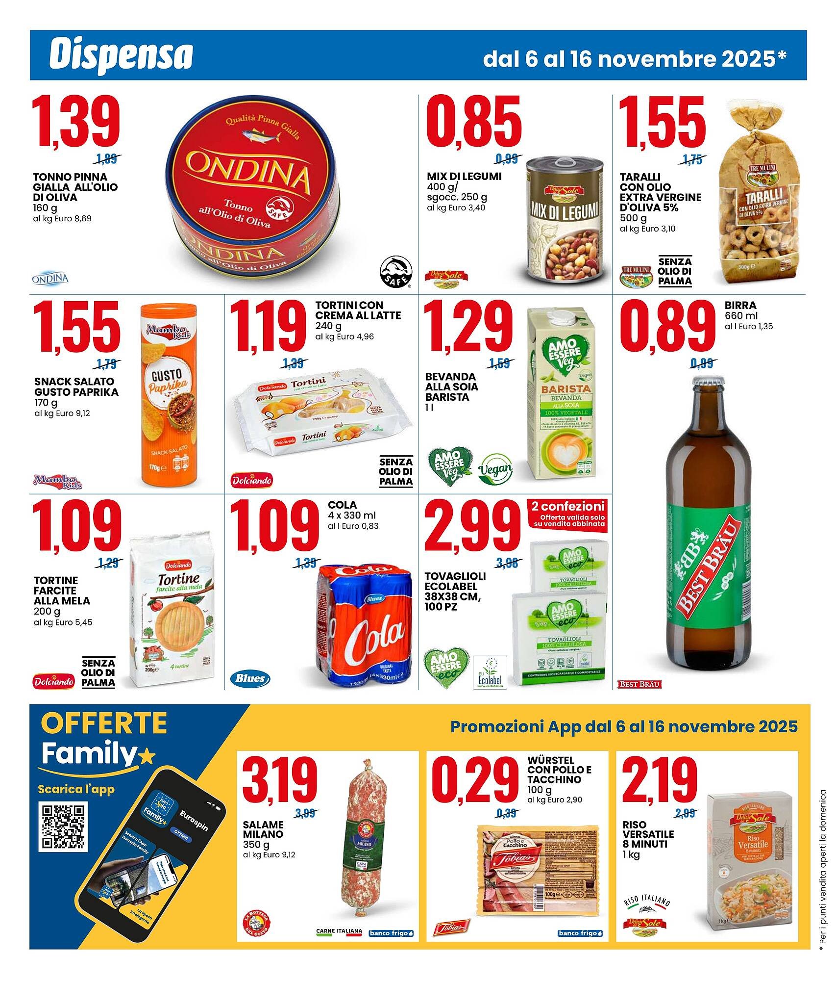 Volantino Eurospin (2025-11-06 - 2025-11-16)