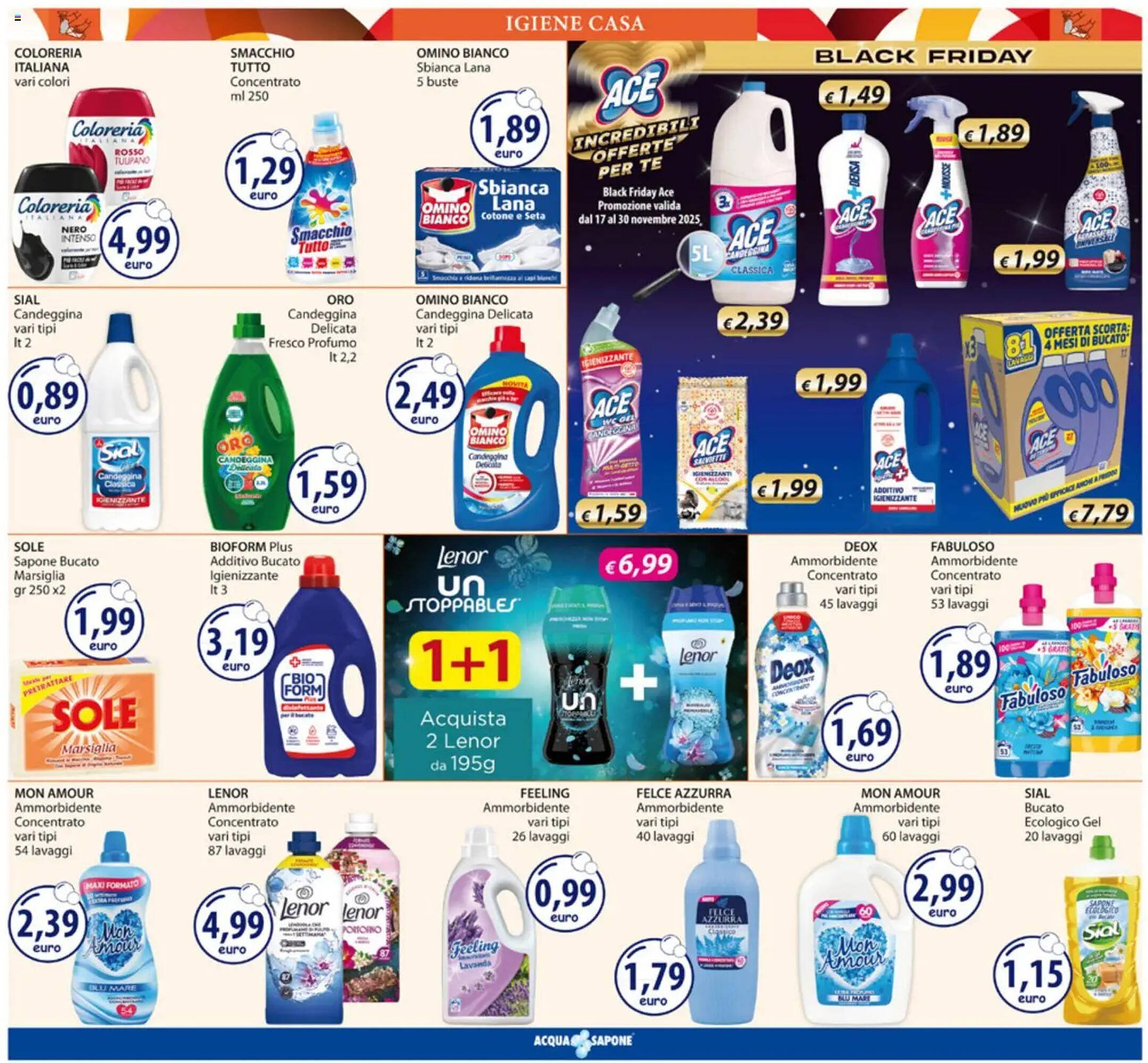 Volantino Acqua &amp; Sapone (2025-11-17 - 2025-11-30)