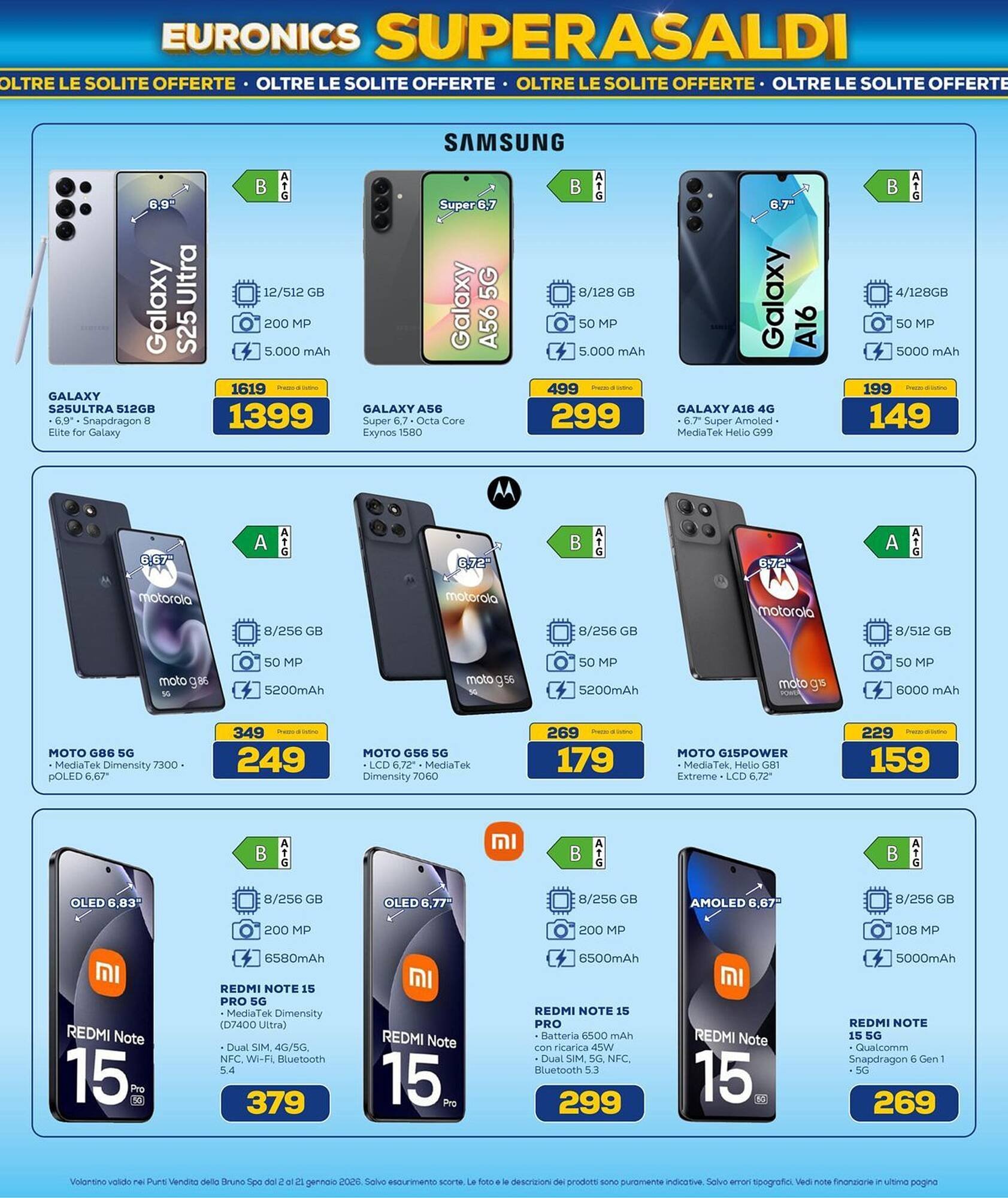 Volantino Euronics (2026-01-01 - 2026-01-21)