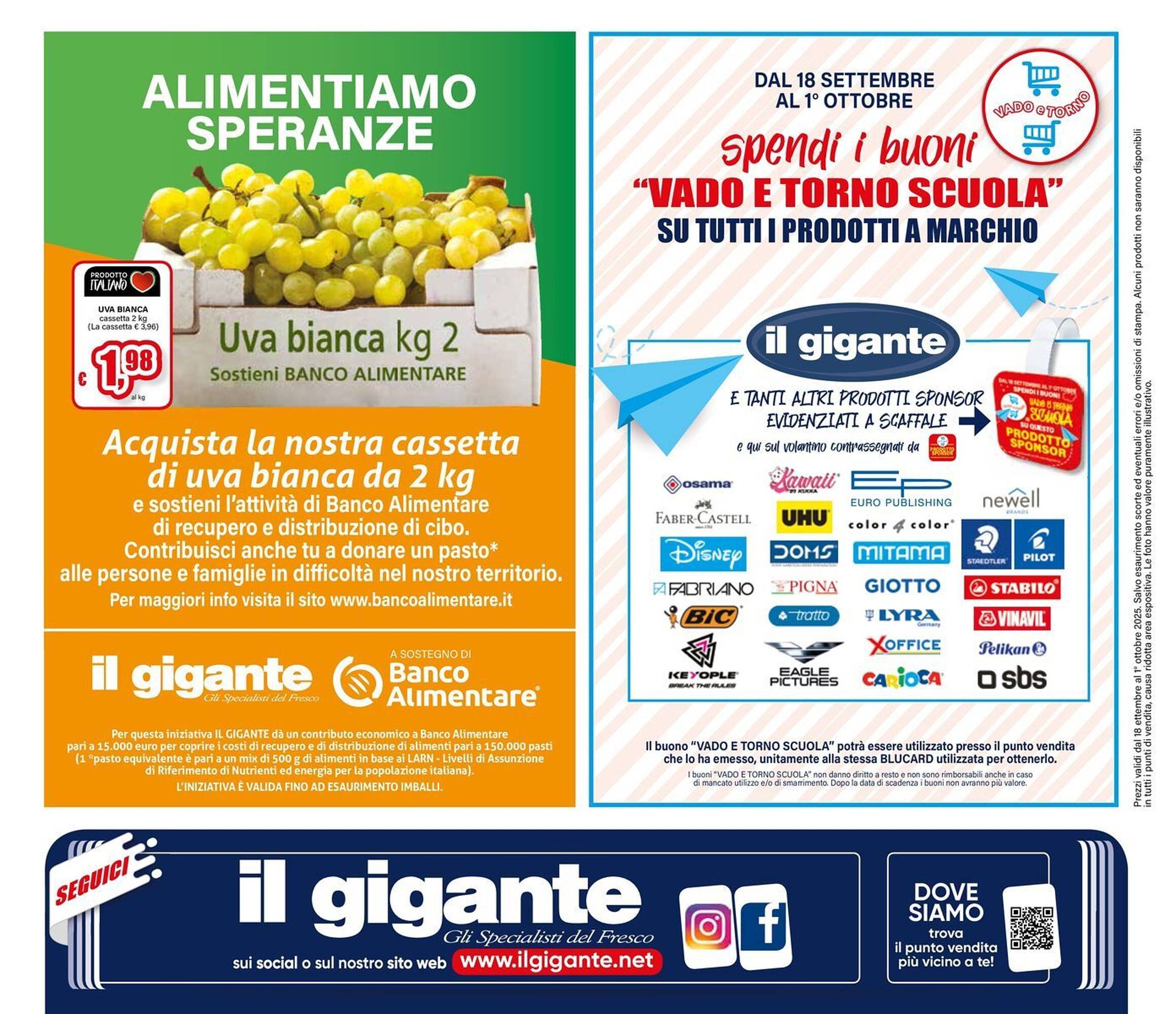 Volantino Il Gigante (2025-09-18 - 2025-10-01)