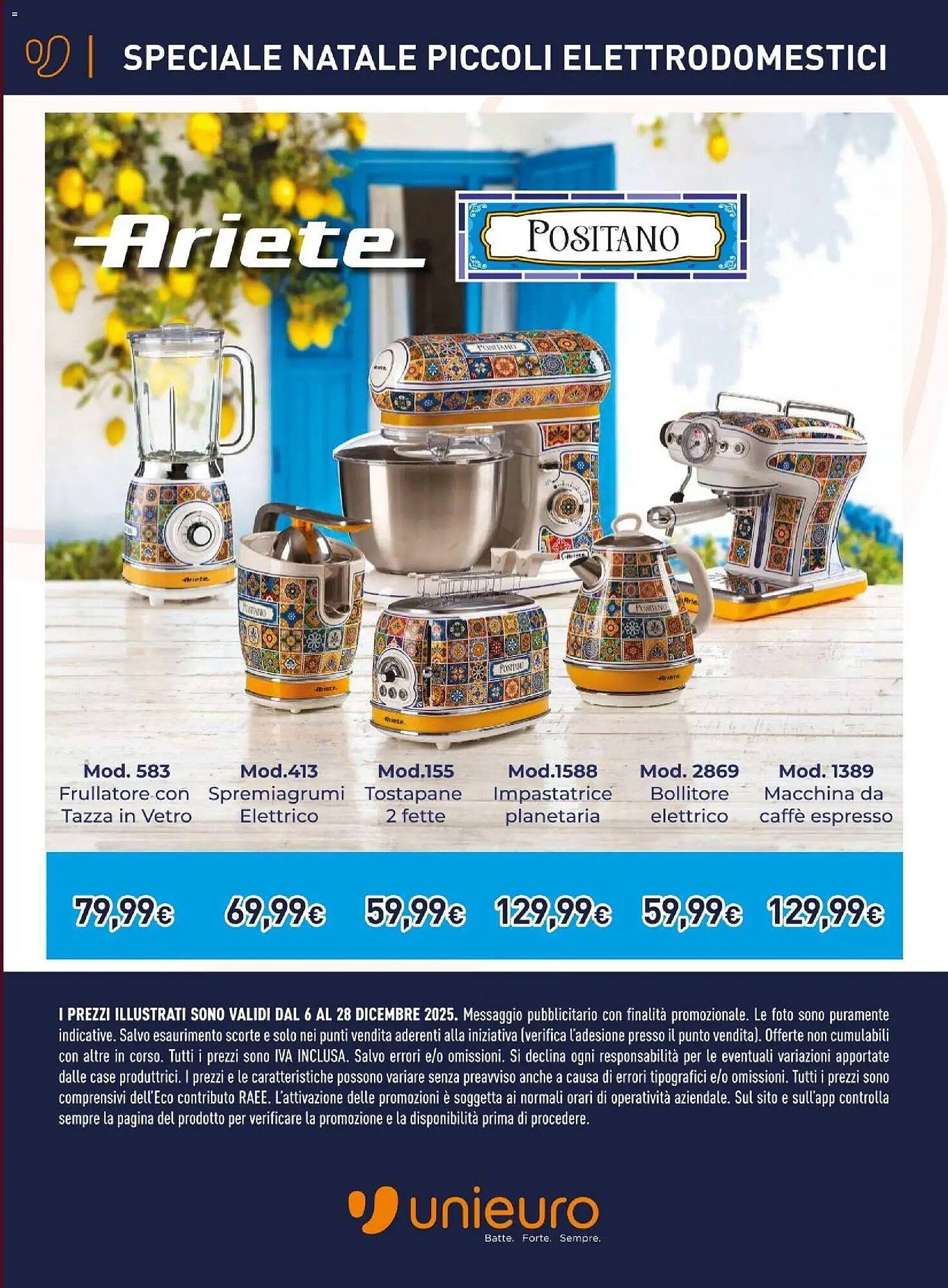 Volantino Unieuro (2025-12-06 - 2025-12-28)