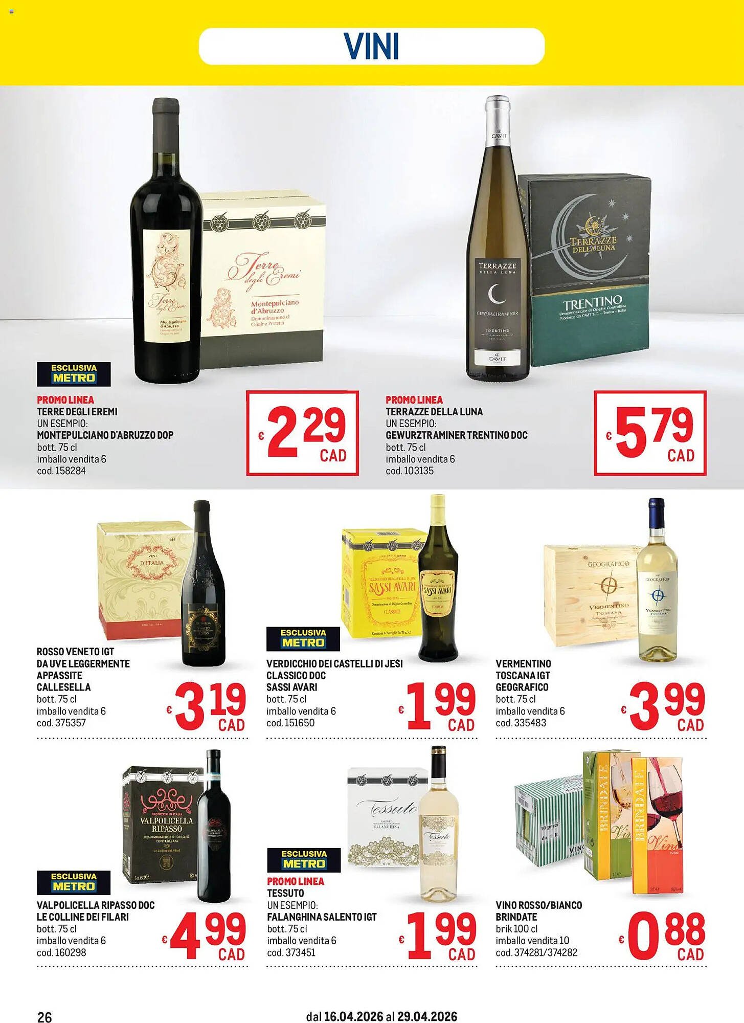 Volantino Metro (2026-04-16 - 2026-04-29)