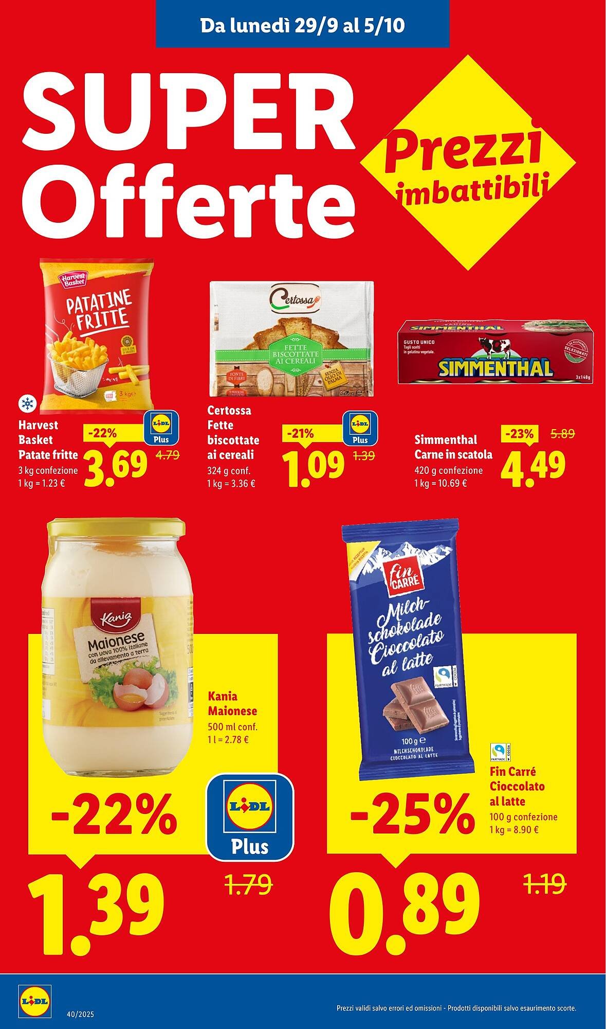 Volantino Lidl (2025-09-29 - 2025-10-05)