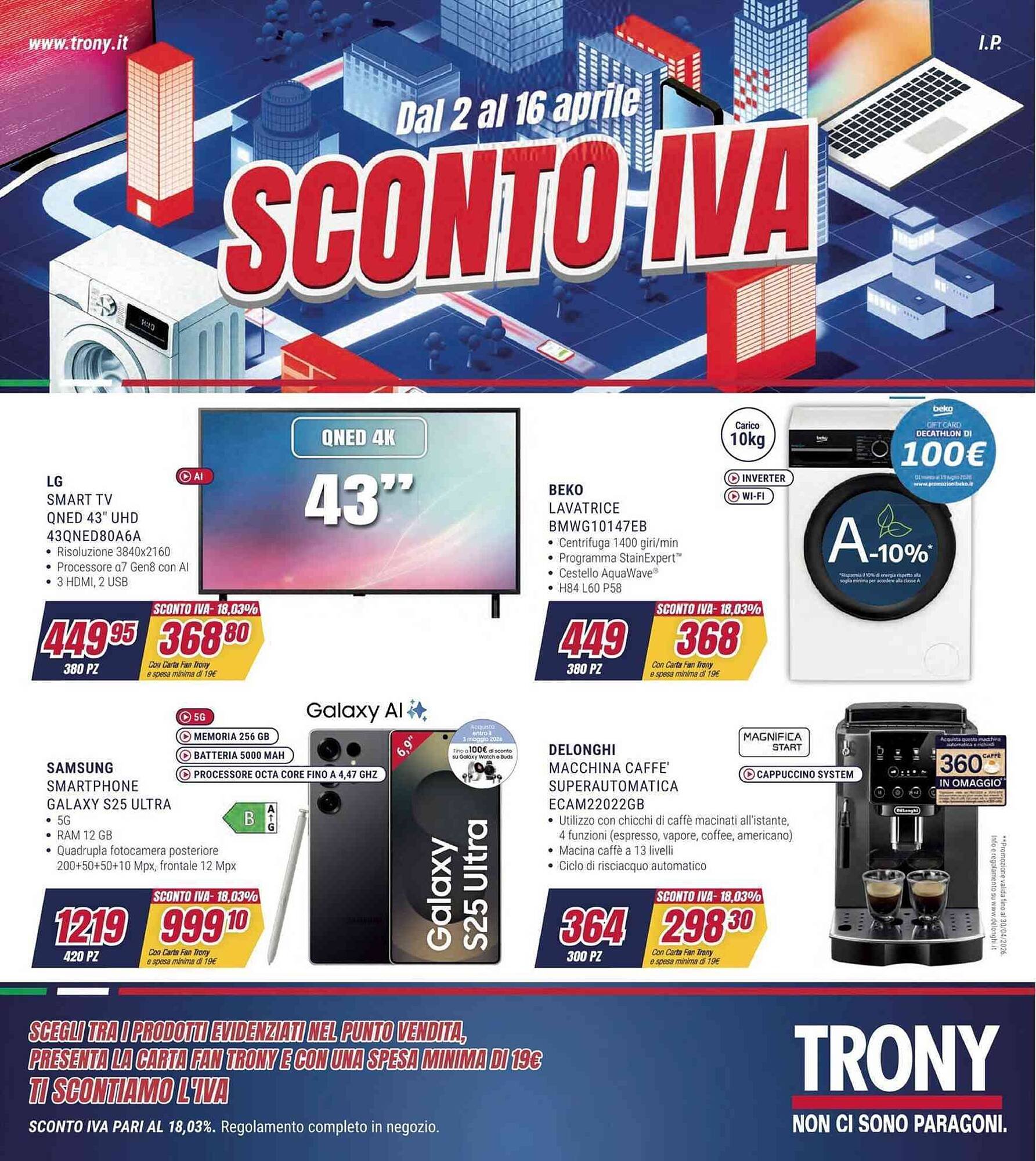 Volantino Trony (2026-04-02 - 2026-04-16)