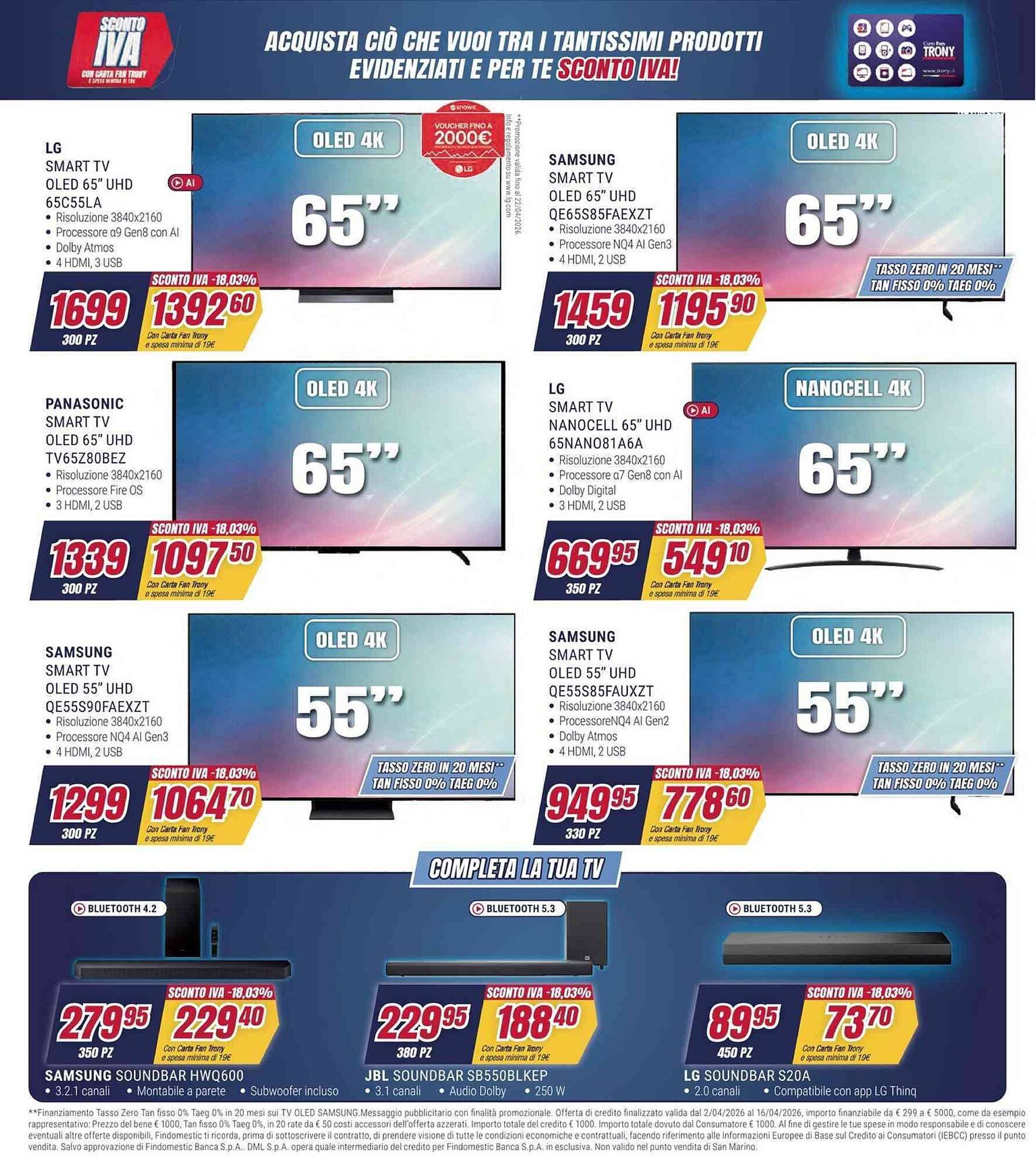 Volantino Trony (2026-04-02 - 2026-04-16)