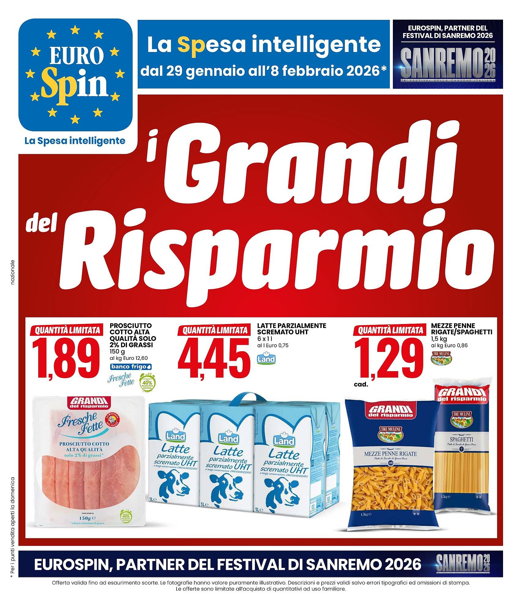 Volantino Eurospin (2026-01-29 - 2026-02-08)