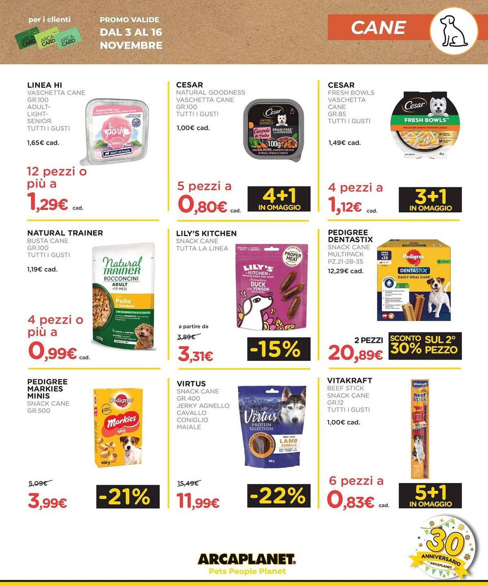 Volantino Arcaplanet (2025-11-10 - 2025-11-16)