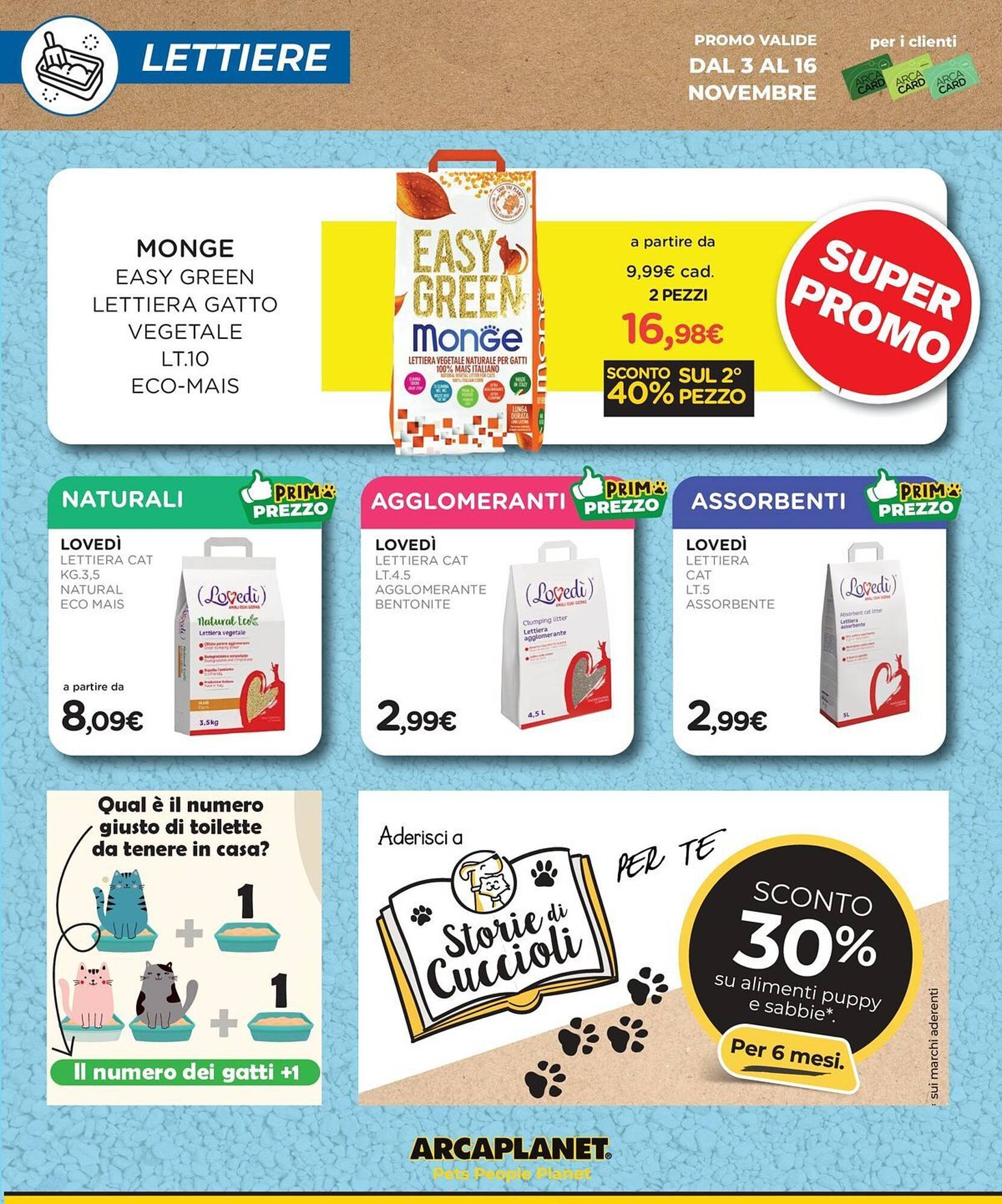 Volantino Arcaplanet (2025-11-10 - 2025-11-16)