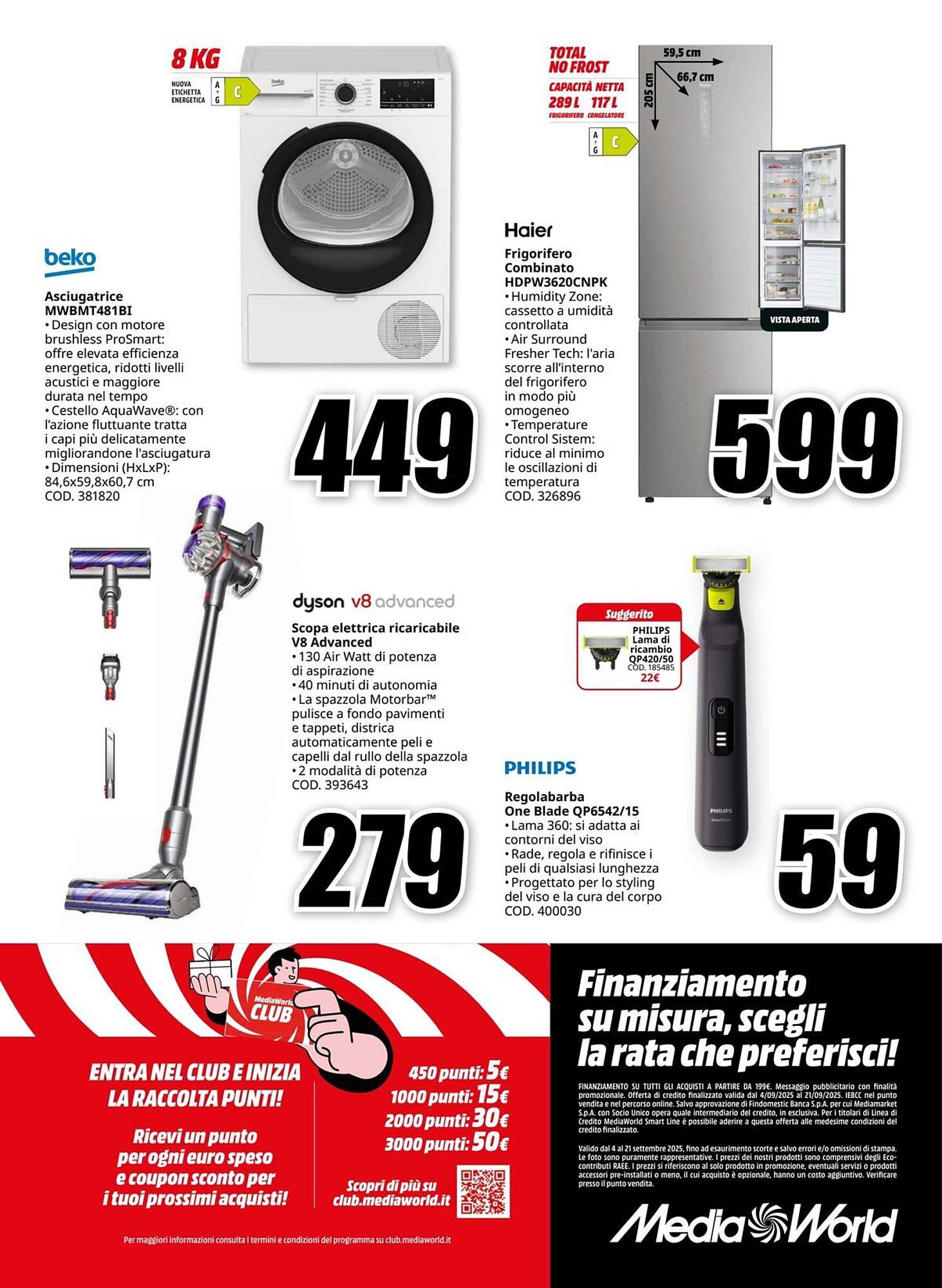 Volantino MediaWorld (2025-09-04 - 2025-09-21)