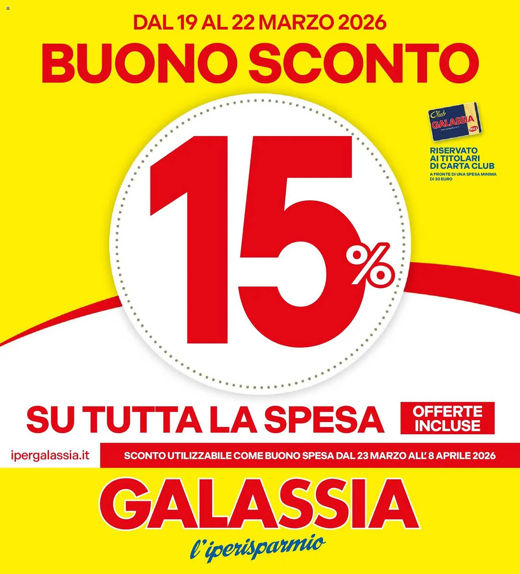 Volantino Galassia (2026-03-19 - 2026-03-22)