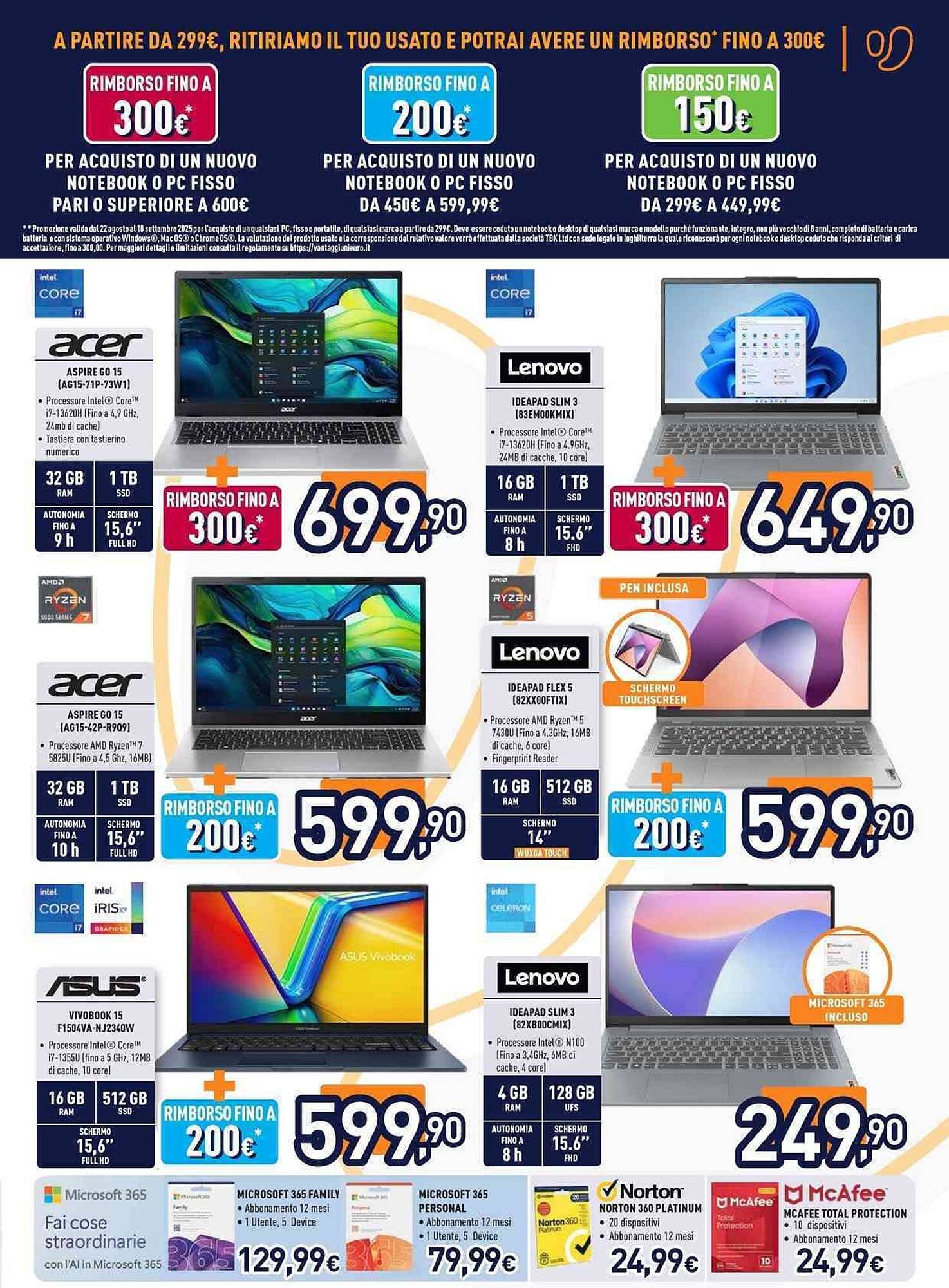 Volantino Unieuro (2025-08-22 - 2025-09-04)