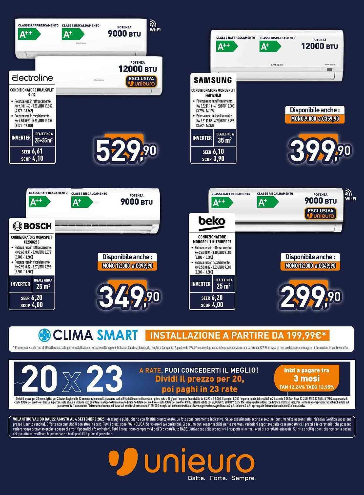 Volantino Unieuro (2025-08-22 - 2025-09-04)