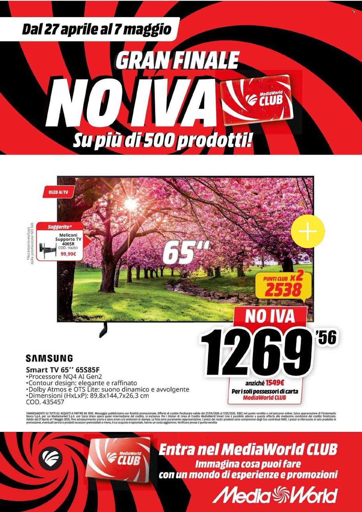 Volantino MediaWorld (2026-04-27 - 2026-05-07)