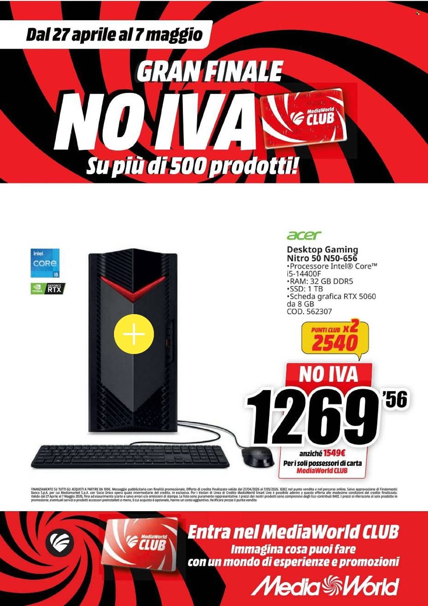 Volantino MediaWorld (2026-04-27 - 2026-05-07)
