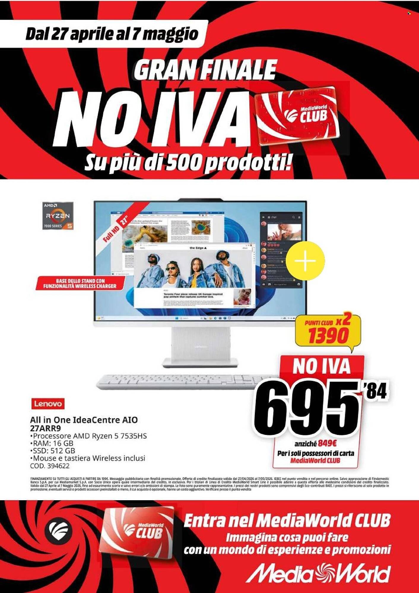 Volantino MediaWorld (2026-04-27 - 2026-05-07)