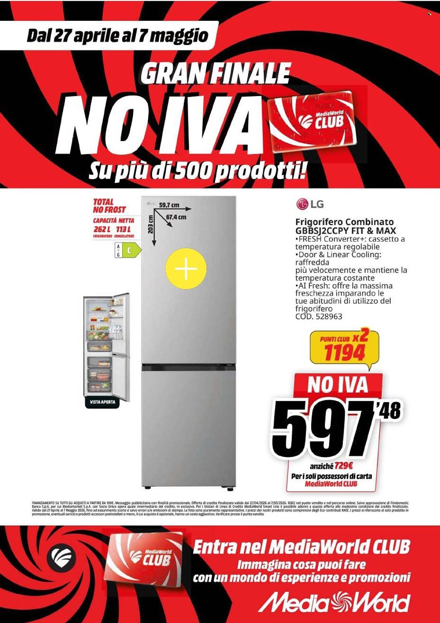 Volantino MediaWorld (2026-04-27 - 2026-05-07)