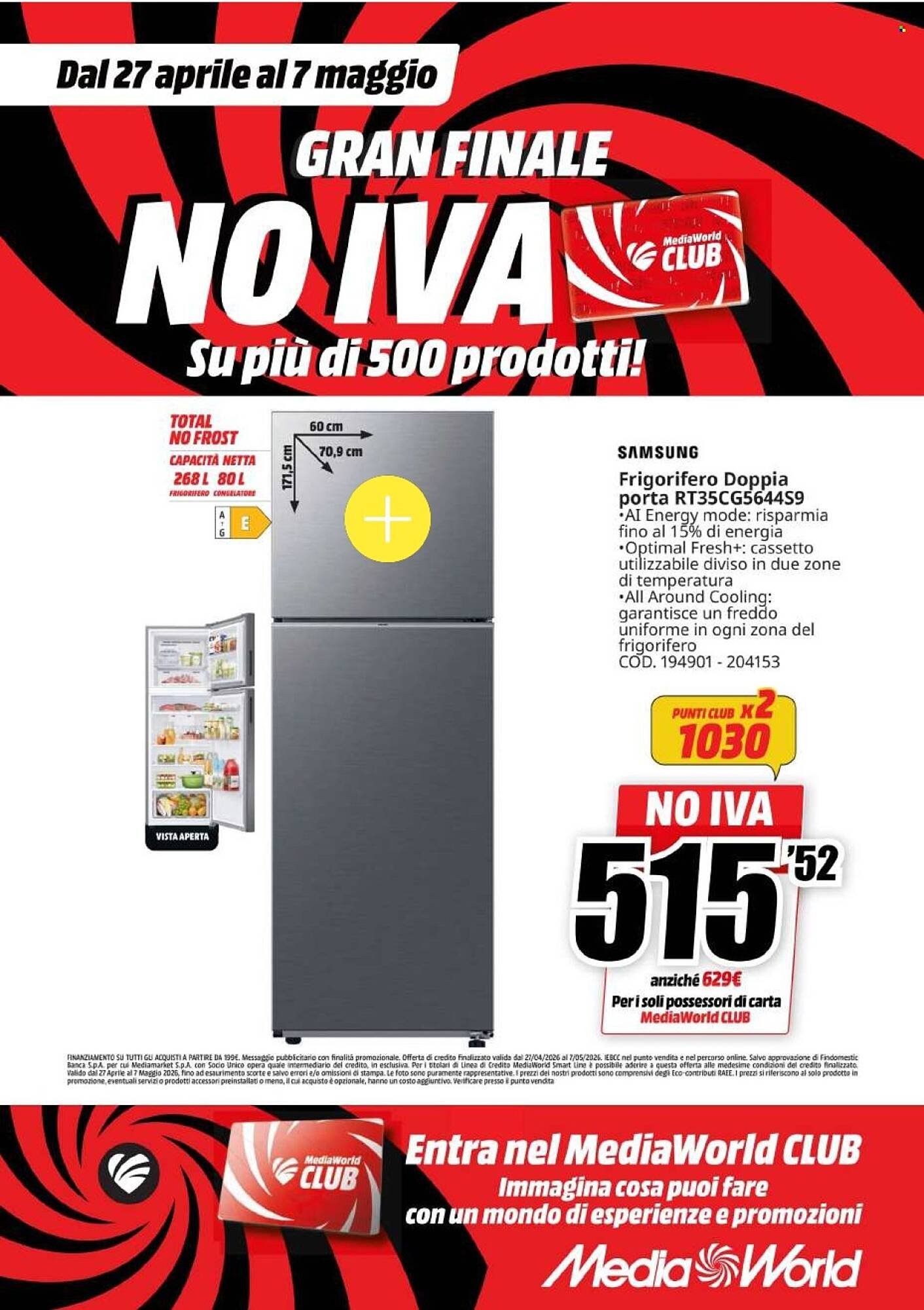 Volantino MediaWorld (2026-04-27 - 2026-05-07)