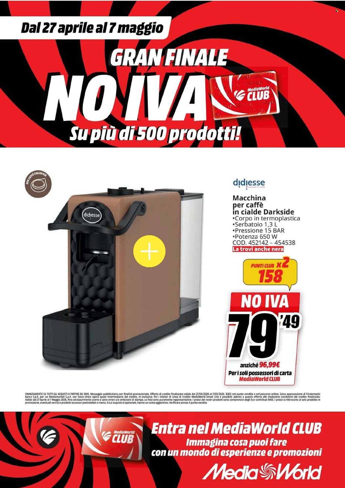 Volantino MediaWorld (2026-04-27 - 2026-05-07)