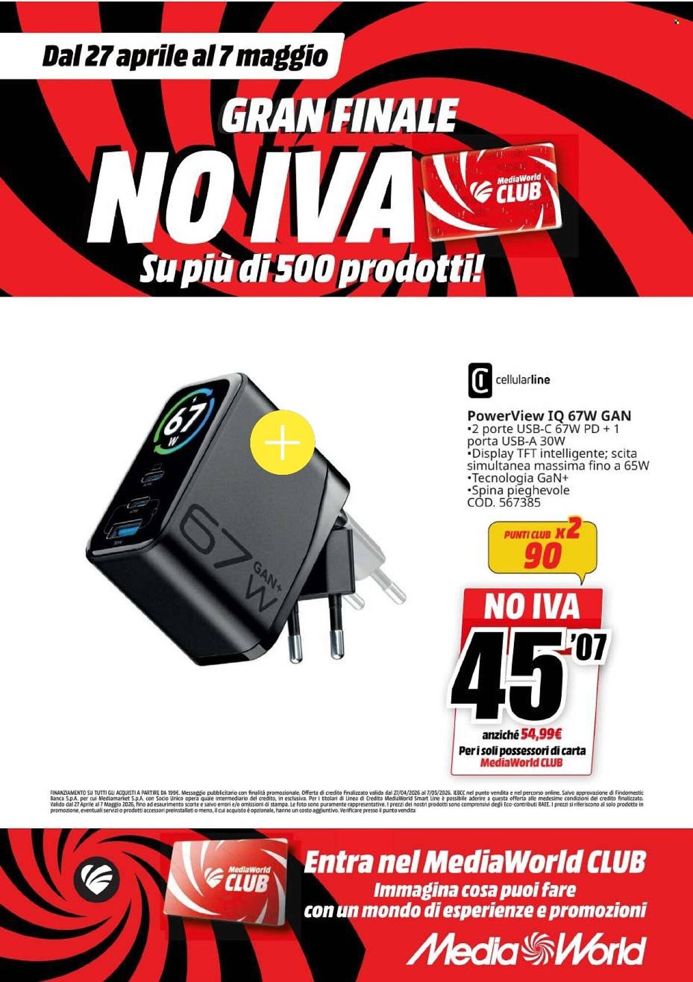 Volantino MediaWorld (2026-04-27 - 2026-05-07)