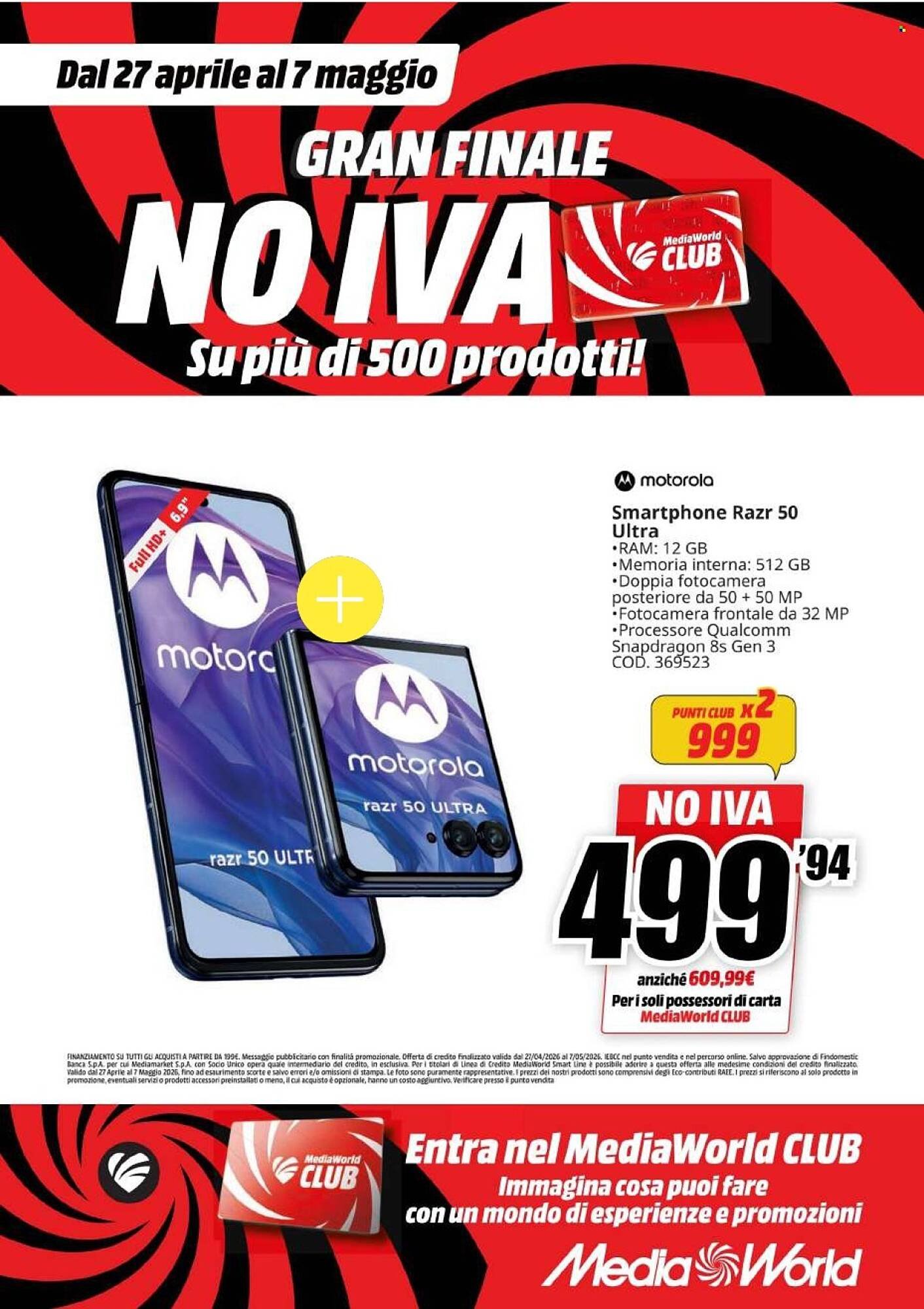 Volantino MediaWorld (2026-04-27 - 2026-05-07)