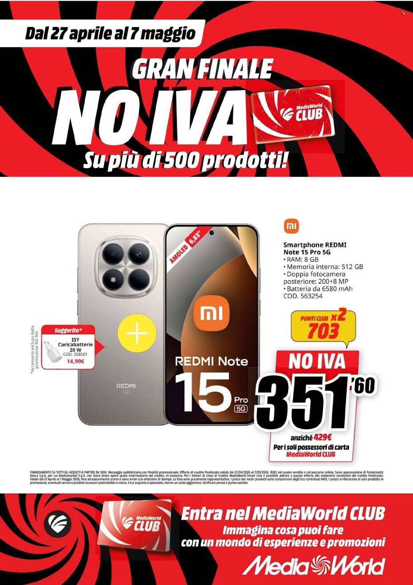 Volantino MediaWorld (2026-04-27 - 2026-05-07)