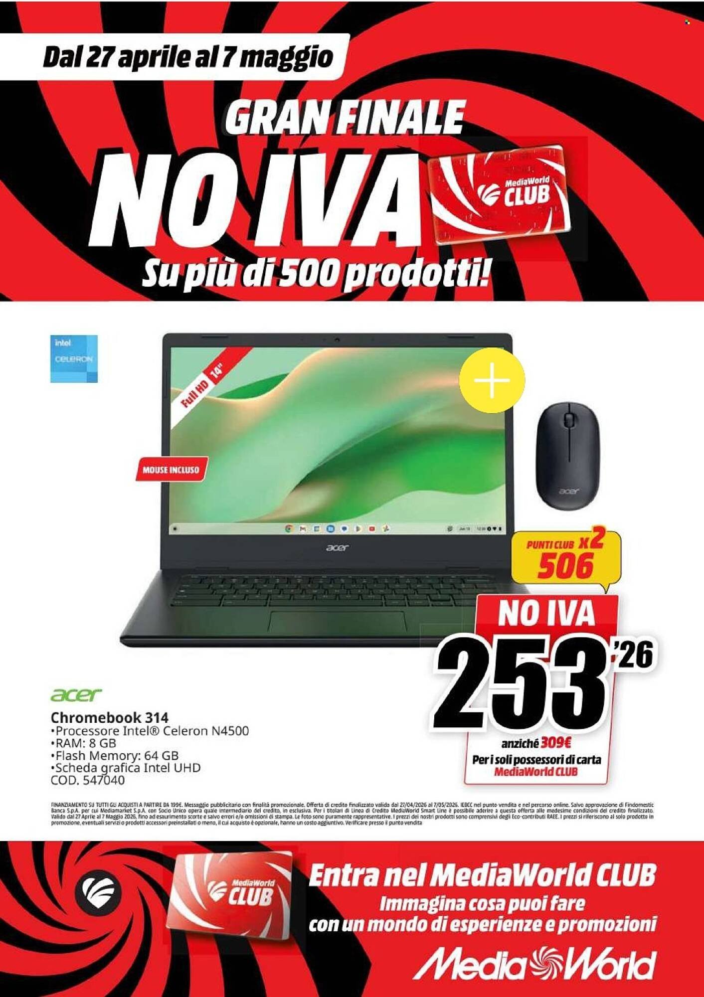 Volantino MediaWorld (2026-04-27 - 2026-05-07)