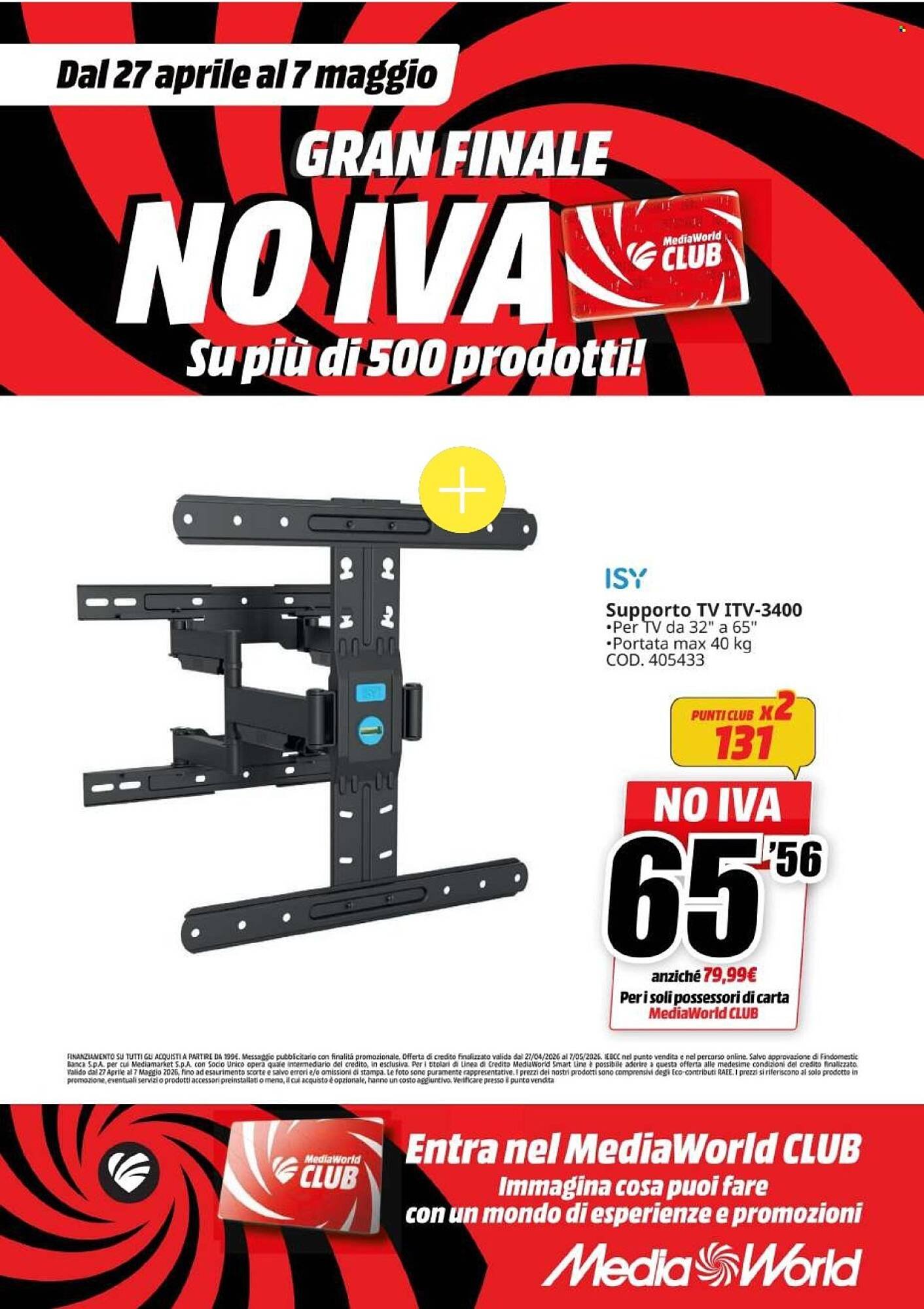 Volantino MediaWorld (2026-04-27 - 2026-05-07)