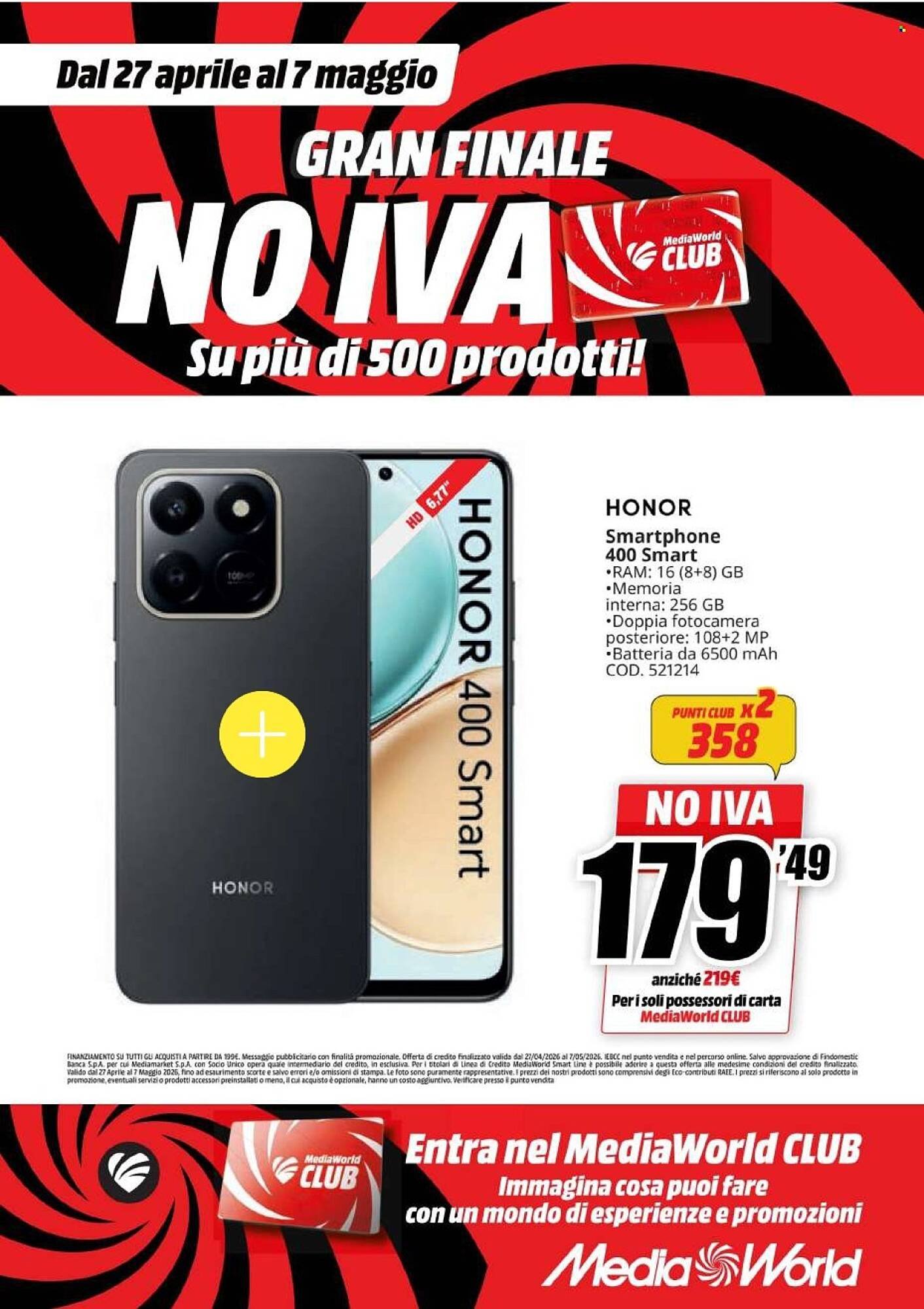 Volantino MediaWorld (2026-04-27 - 2026-05-07)