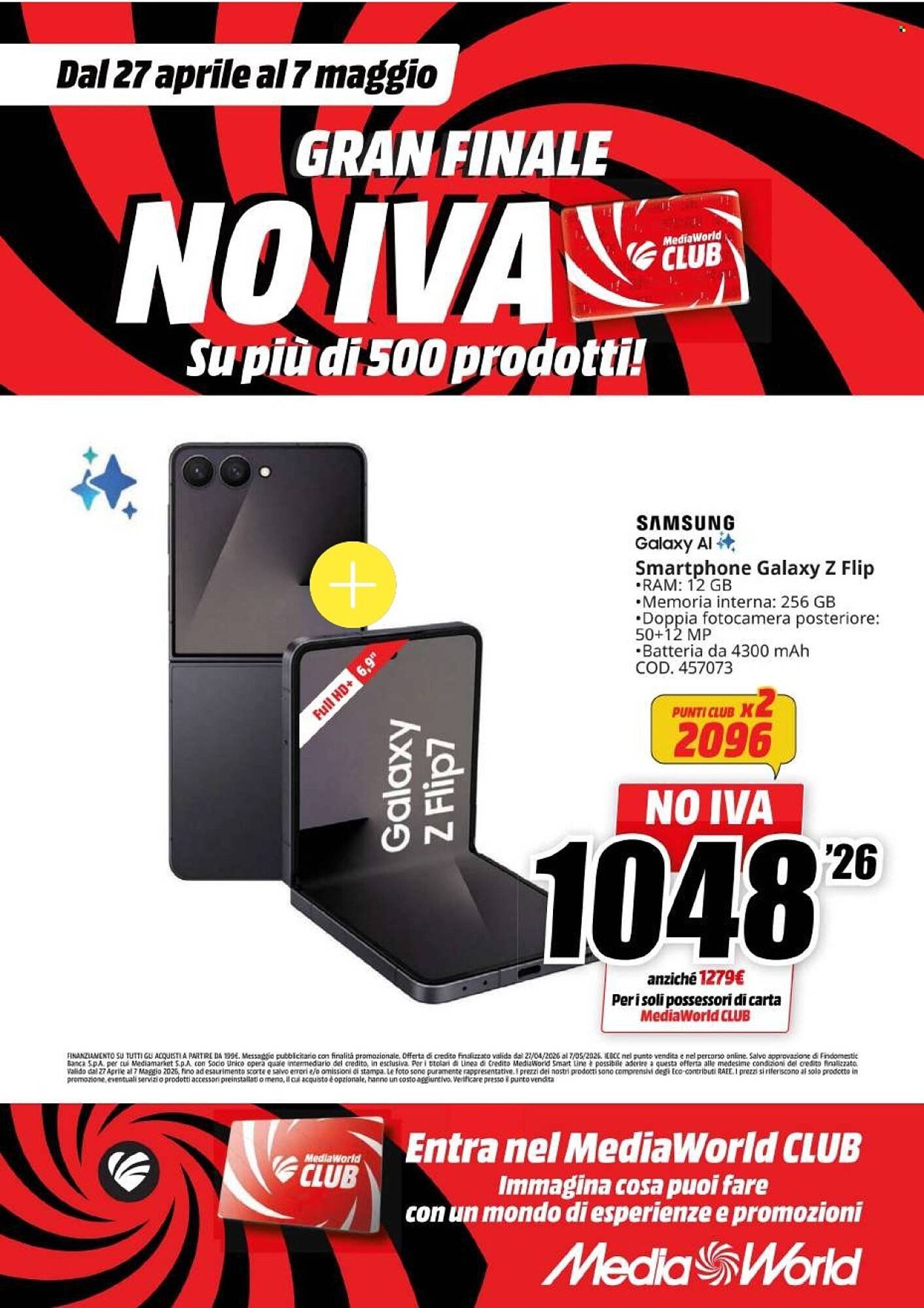 Volantino MediaWorld (2026-04-27 - 2026-05-07)