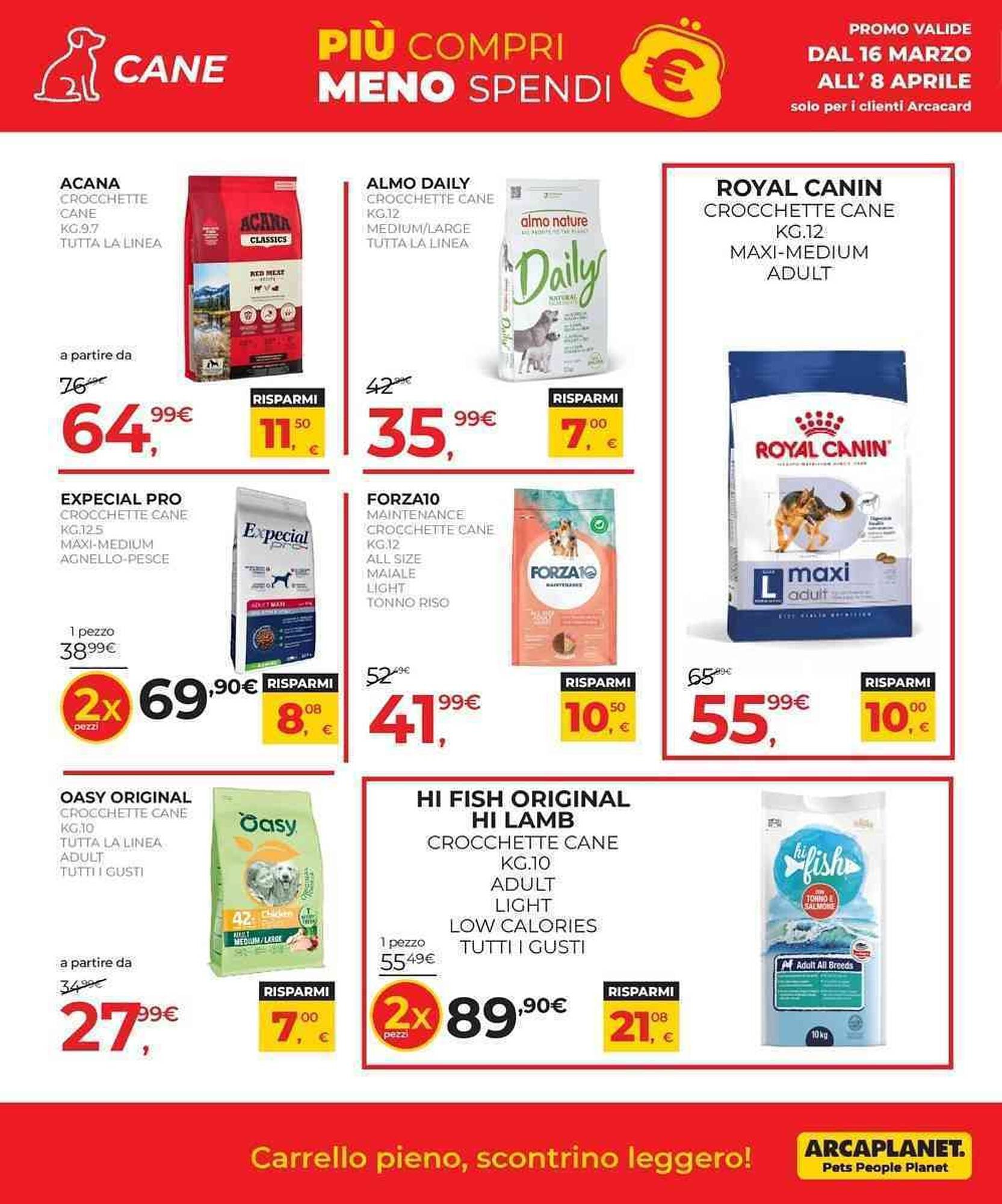 Volantino Arcaplanet (2026-03-16 - 2026-04-08)