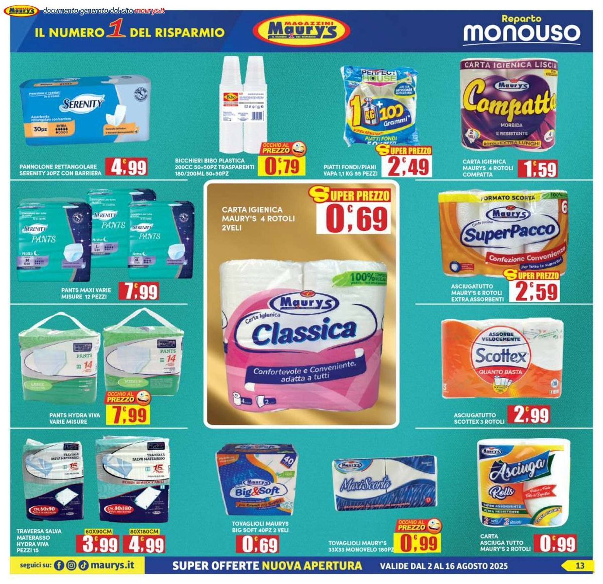 Volantino Maury's (2025-08-02 - 2025-08-16)