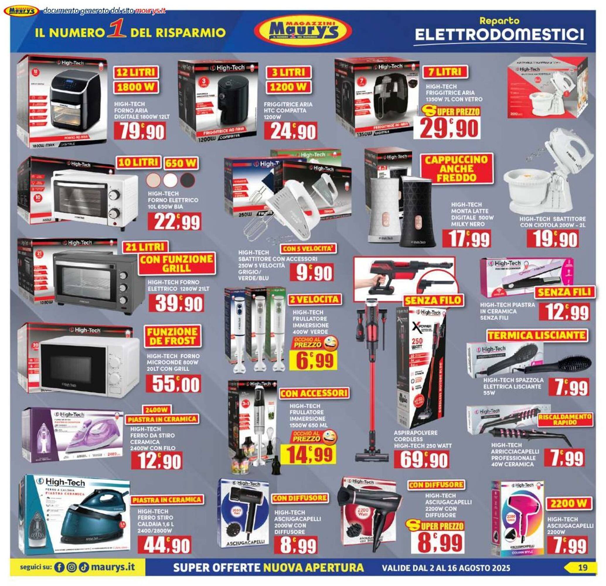Volantino Maury's (2025-08-02 - 2025-08-16)
