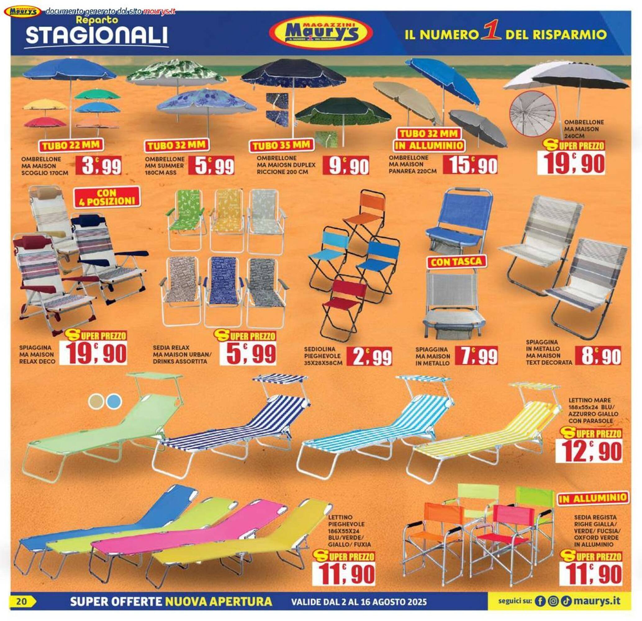Volantino Maury's (2025-08-02 - 2025-08-16)