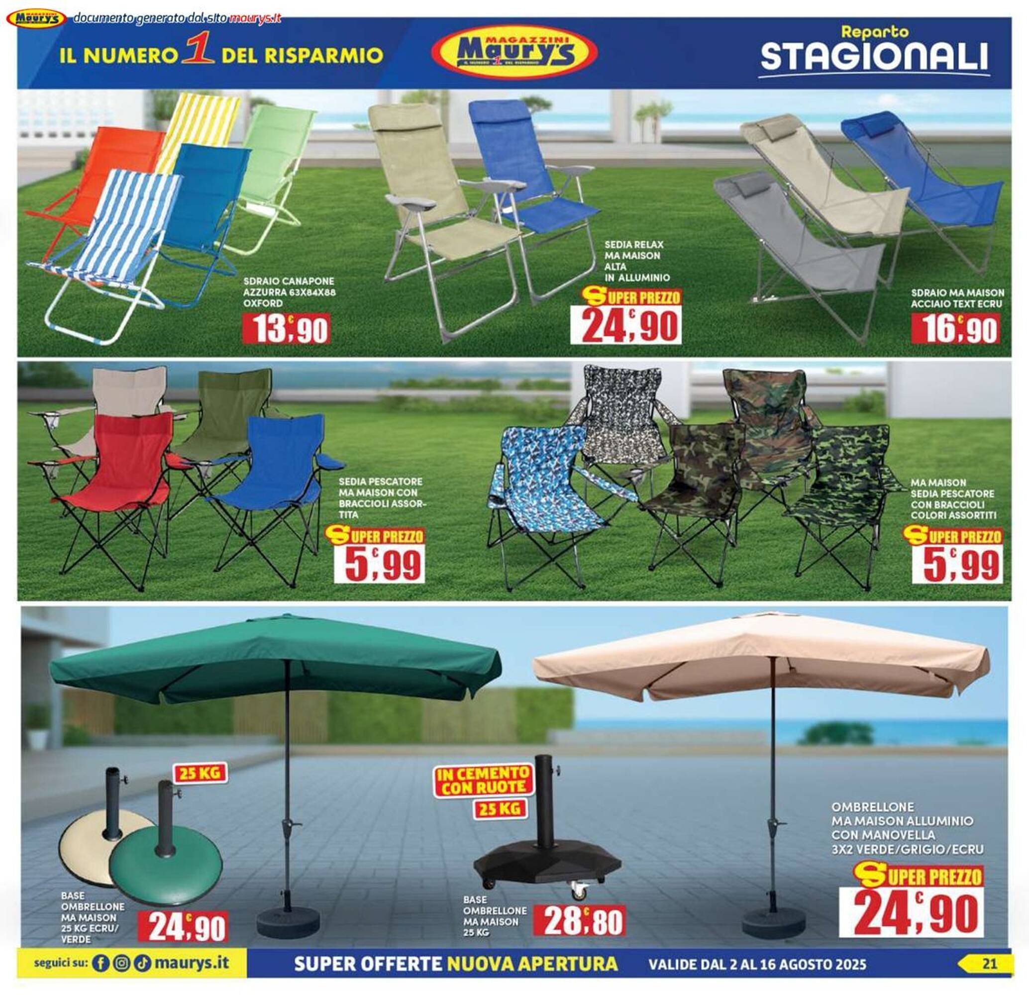 Volantino Maury's (2025-08-02 - 2025-08-16)