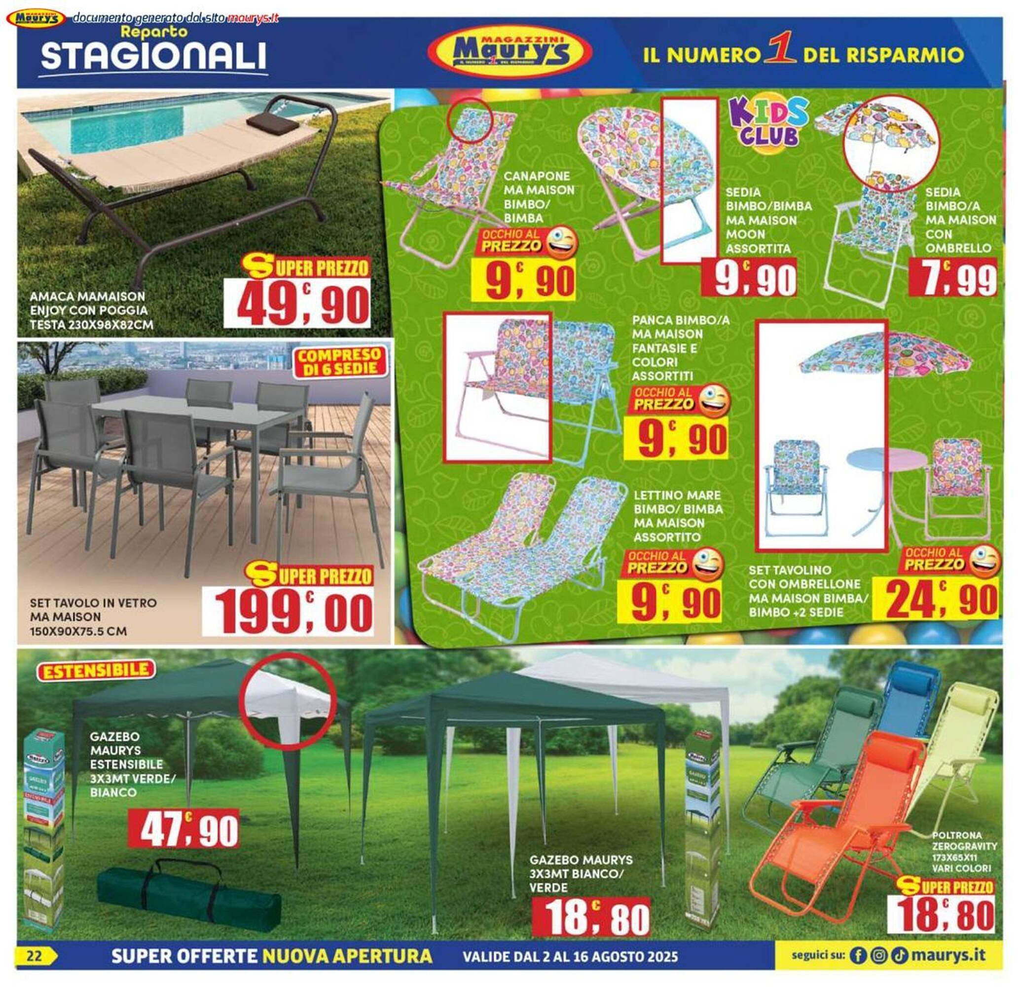 Volantino Maury's (2025-08-02 - 2025-08-16)