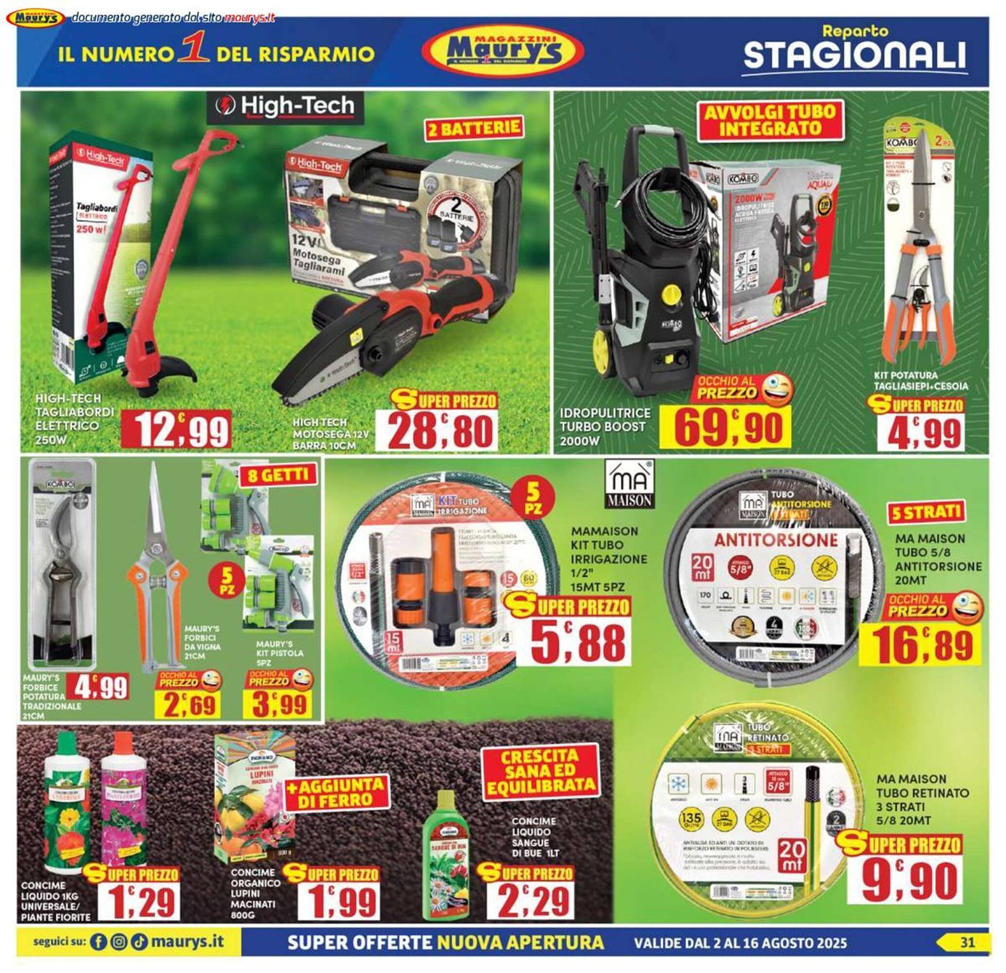 Volantino Maury's (2025-08-02 - 2025-08-16)