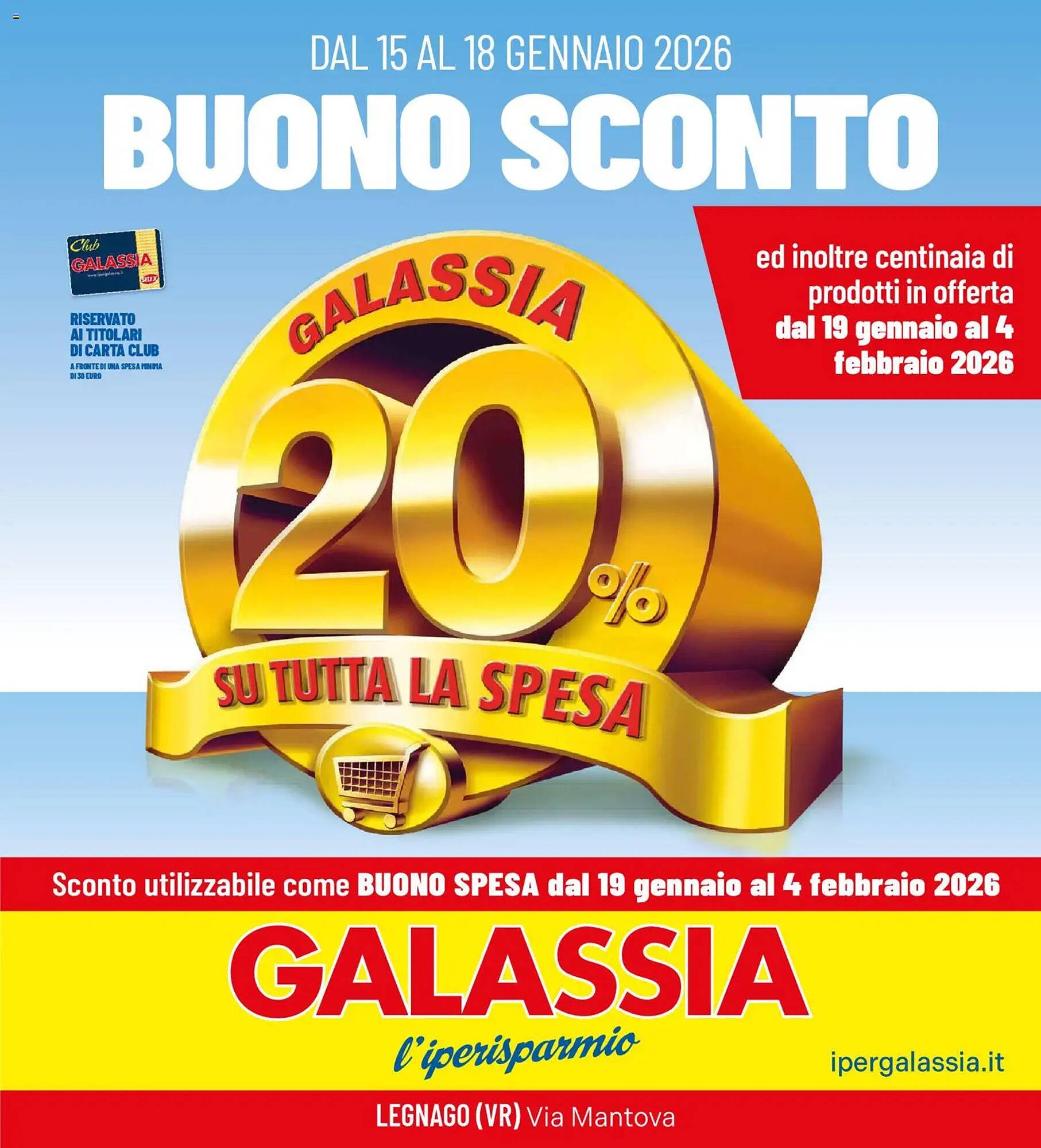 Volantino Galassia (2026-01-15 - 2026-01-18)