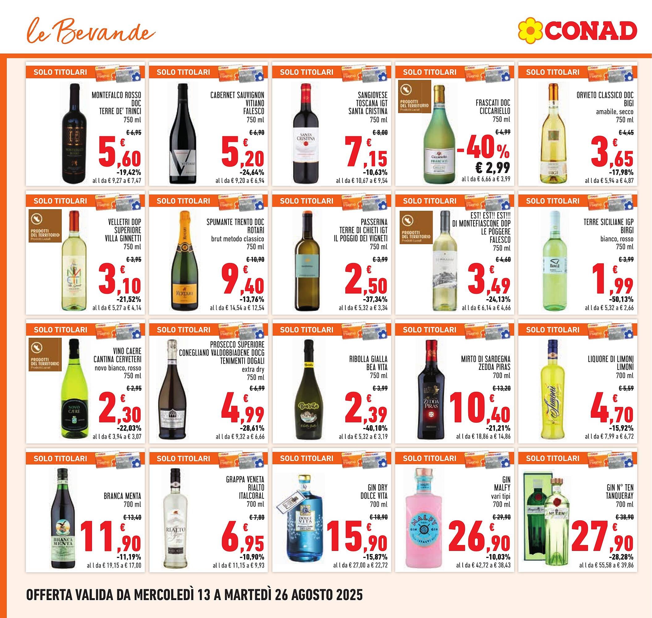 Volantino Conad (2025-08-13 - 2025-08-26)
