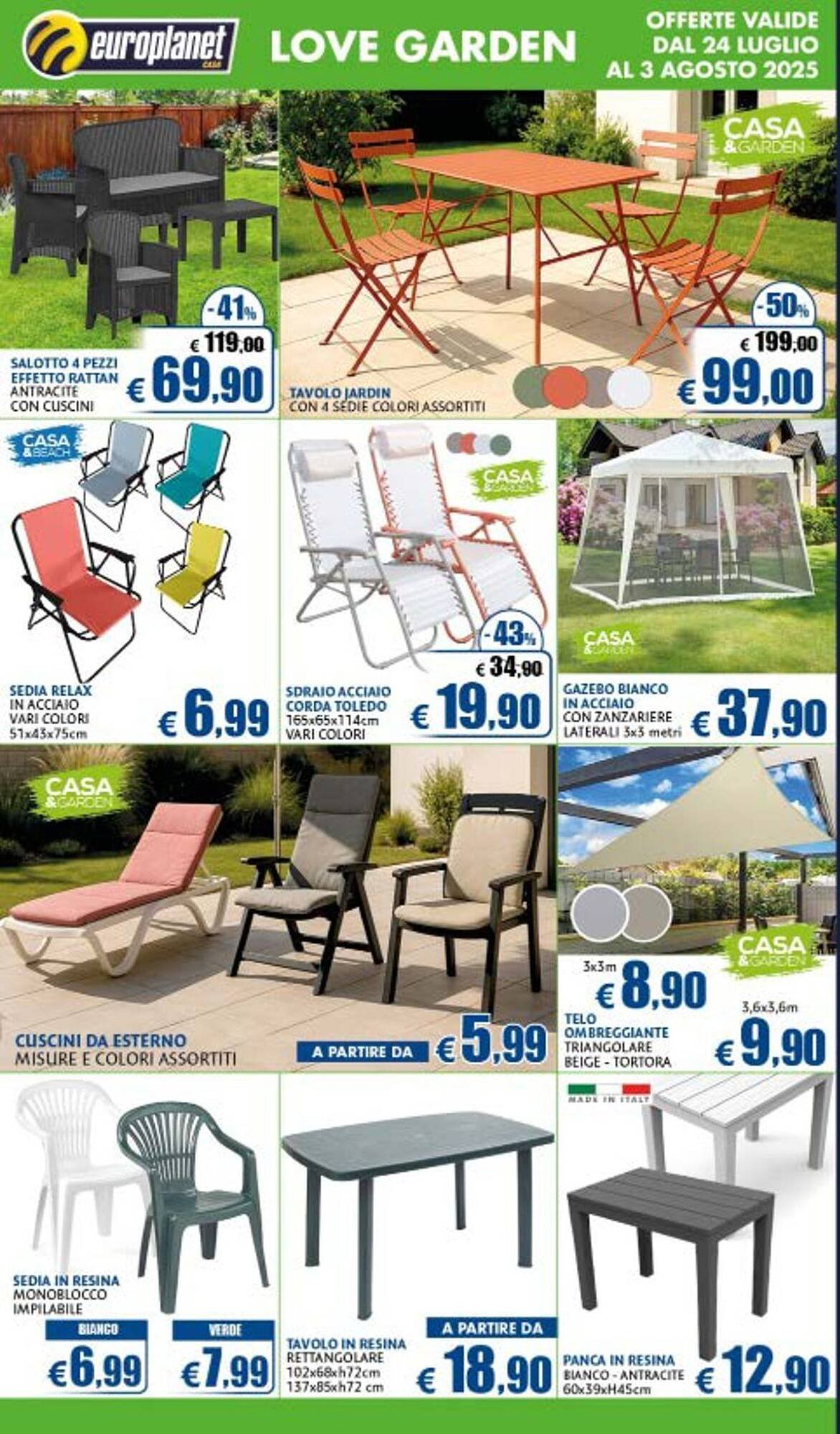 Volantino Europlanet Casa (2025-07-24 - 2025-08-03)