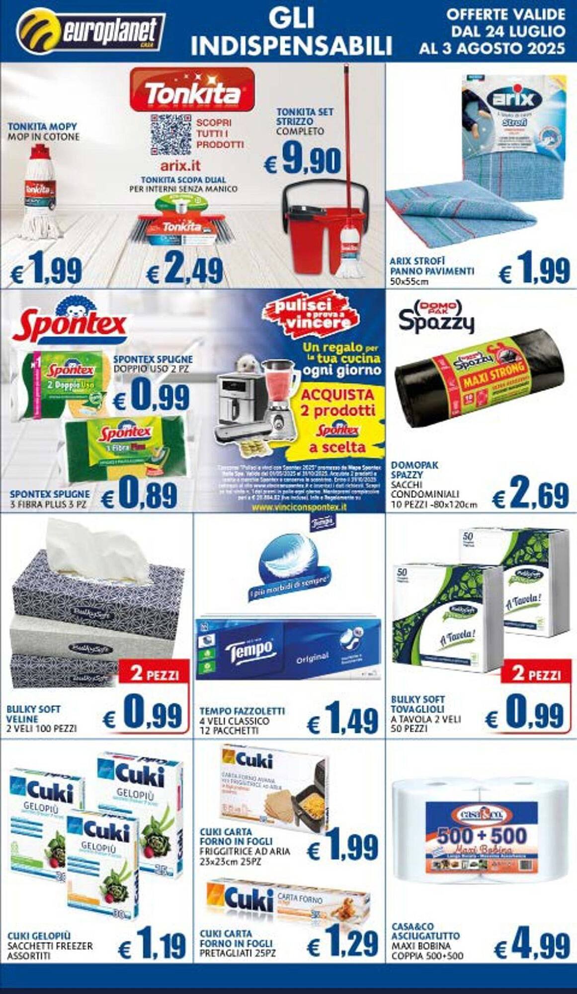Volantino Europlanet Casa (2025-07-24 - 2025-08-03)